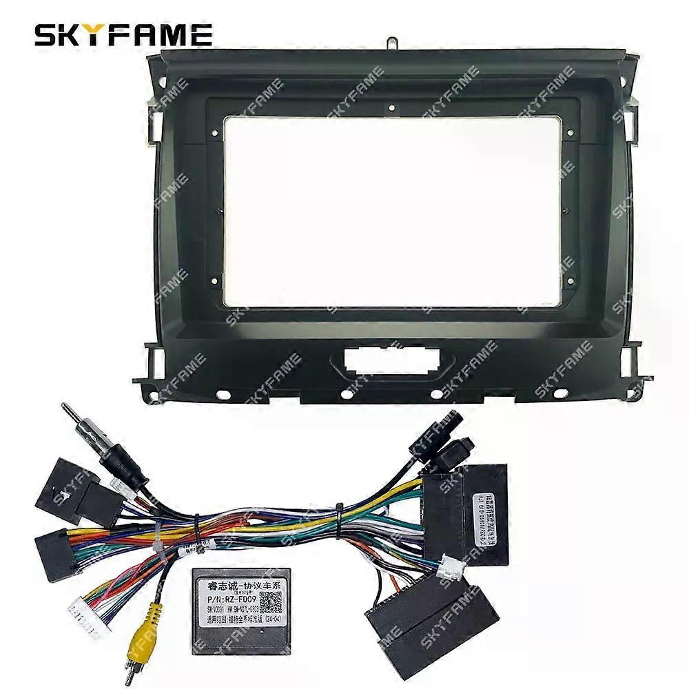 Applies to Car Frame Fascia Adapter Canbus Box Decoder Android Radio Dash Fitting Panel Kit For Ford Ranger Everest EDGE