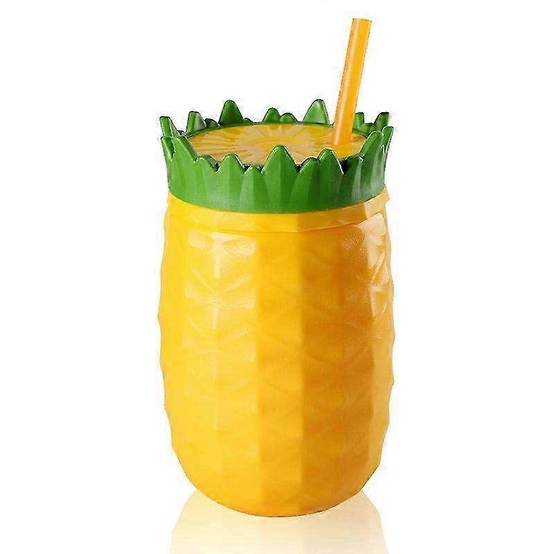 468ml Pineapple Cooler Cup with Straw for Refreshing Drinks