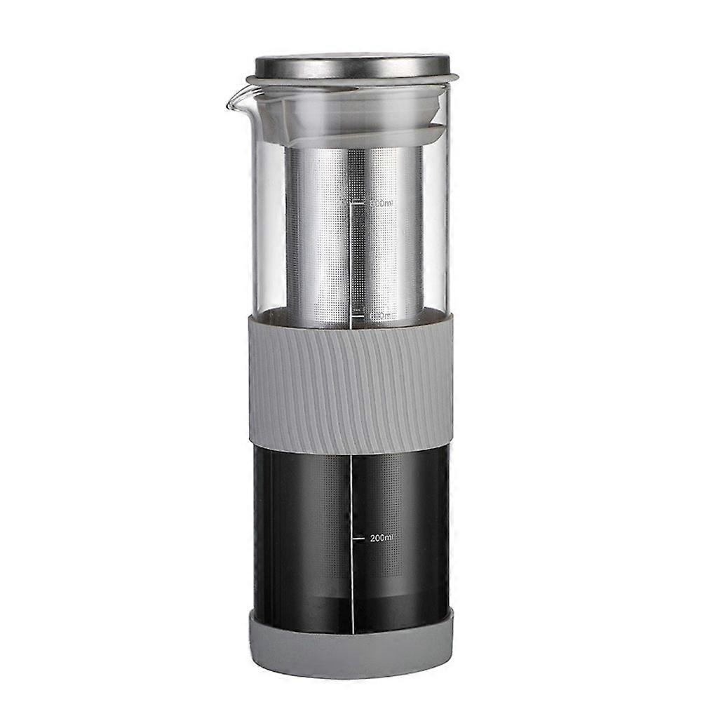 Airtight Cold Brew Coffee Maker & Tea Infuser - 800ml Glass Carafe Pitcher for Iced Coffee Brewing,