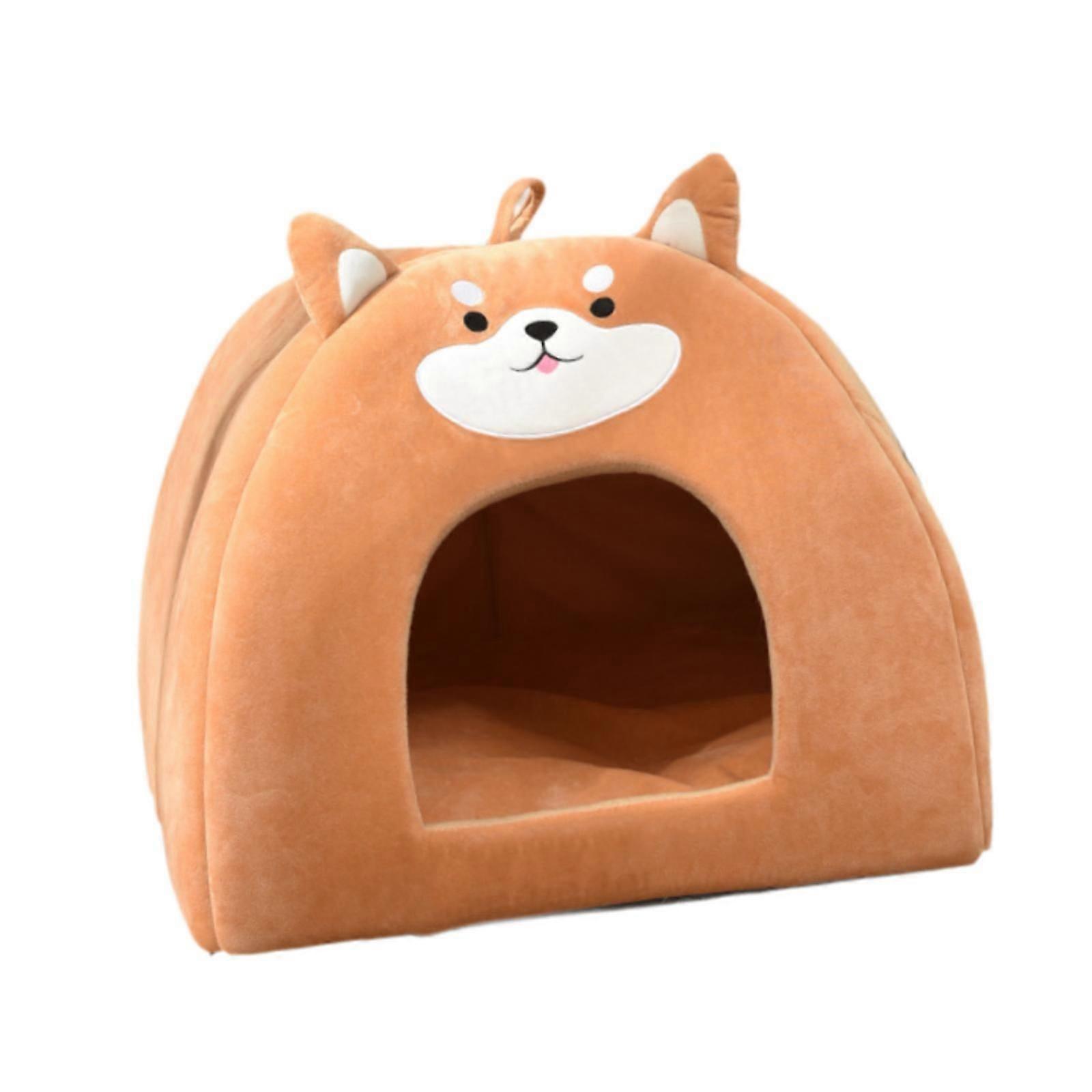 Cat House Soft Non Slip Bottom Pet Sleeping Nest Cat Bed for Dog Cats Kitten S