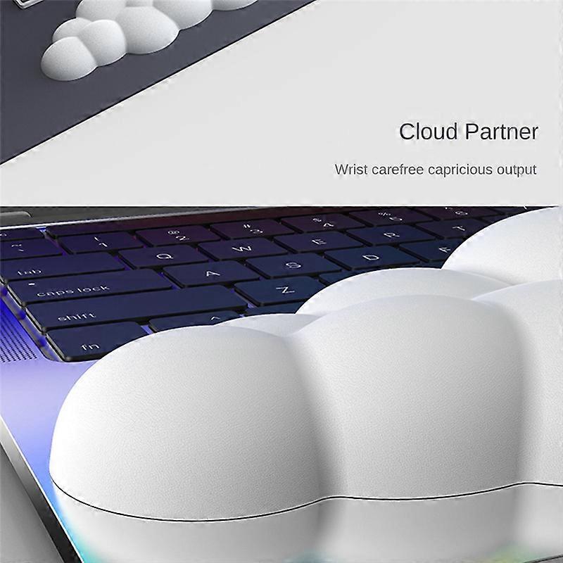 Cloud Keyboard Wrist Rest Soft Leather Memory Foam Wrist Support Cushion for Easy Typing Pain Relief Anti-Slip, B Short
