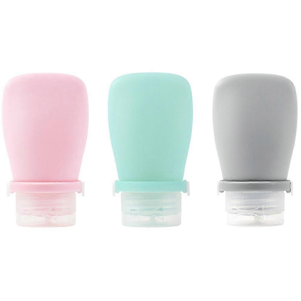 3 Pcs Travel Bottles Set,60ml Travel Bottles Containers,small Mini Empty Plastic Squeeze Bottles For Travel Toiletries,shampoo And Conditioner