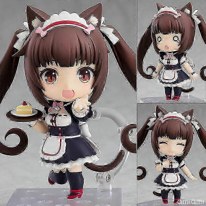 20cm Nekopara 动漫人物巧克力香草 Azuki 椰子枫树肉桂弹出游行 PVC 动作人物性感女孩雕像玩具 X