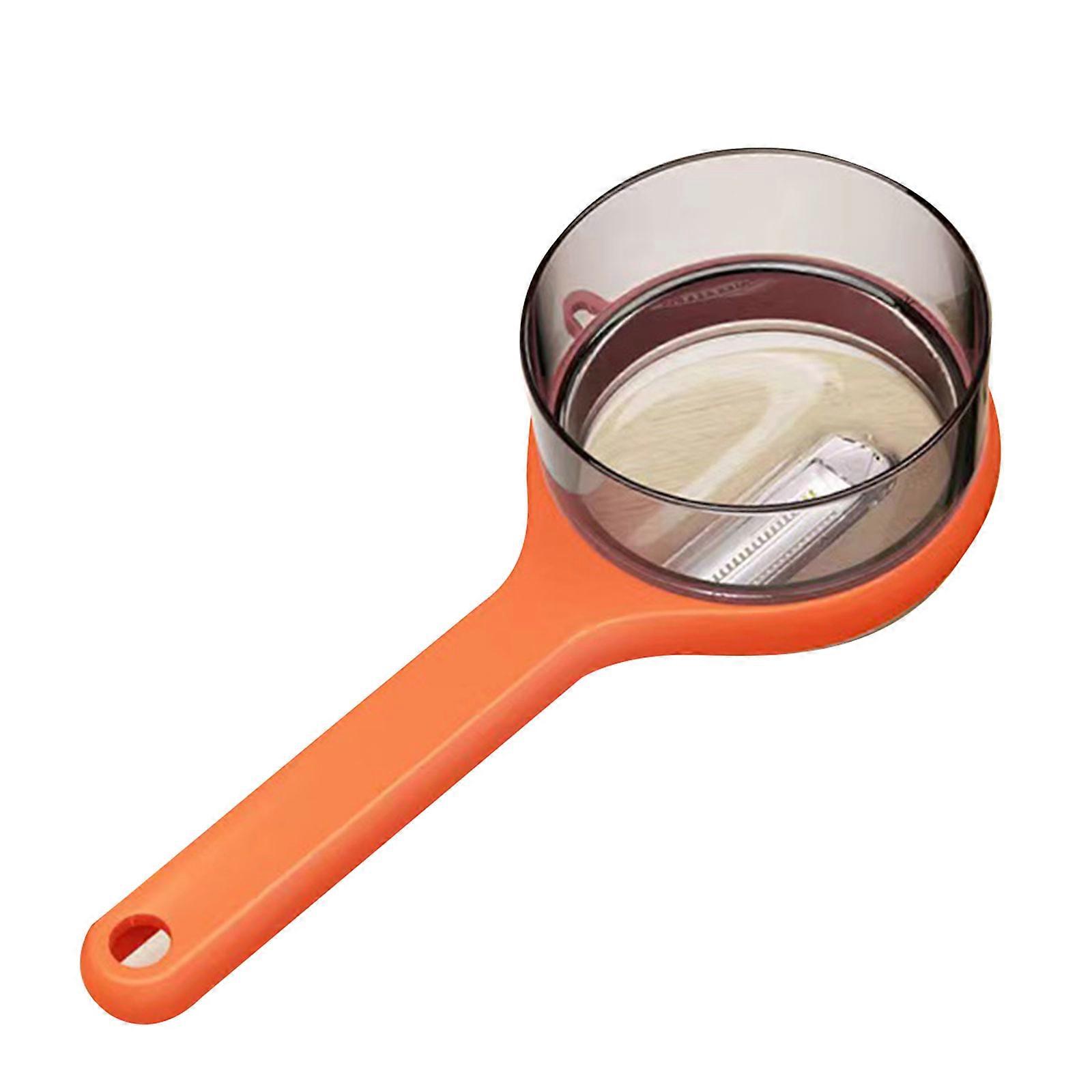 Fruit and Vegetables Peeler with Storage Box Multifunctional Potato Peeler with Container Suitable for Carrots orange
