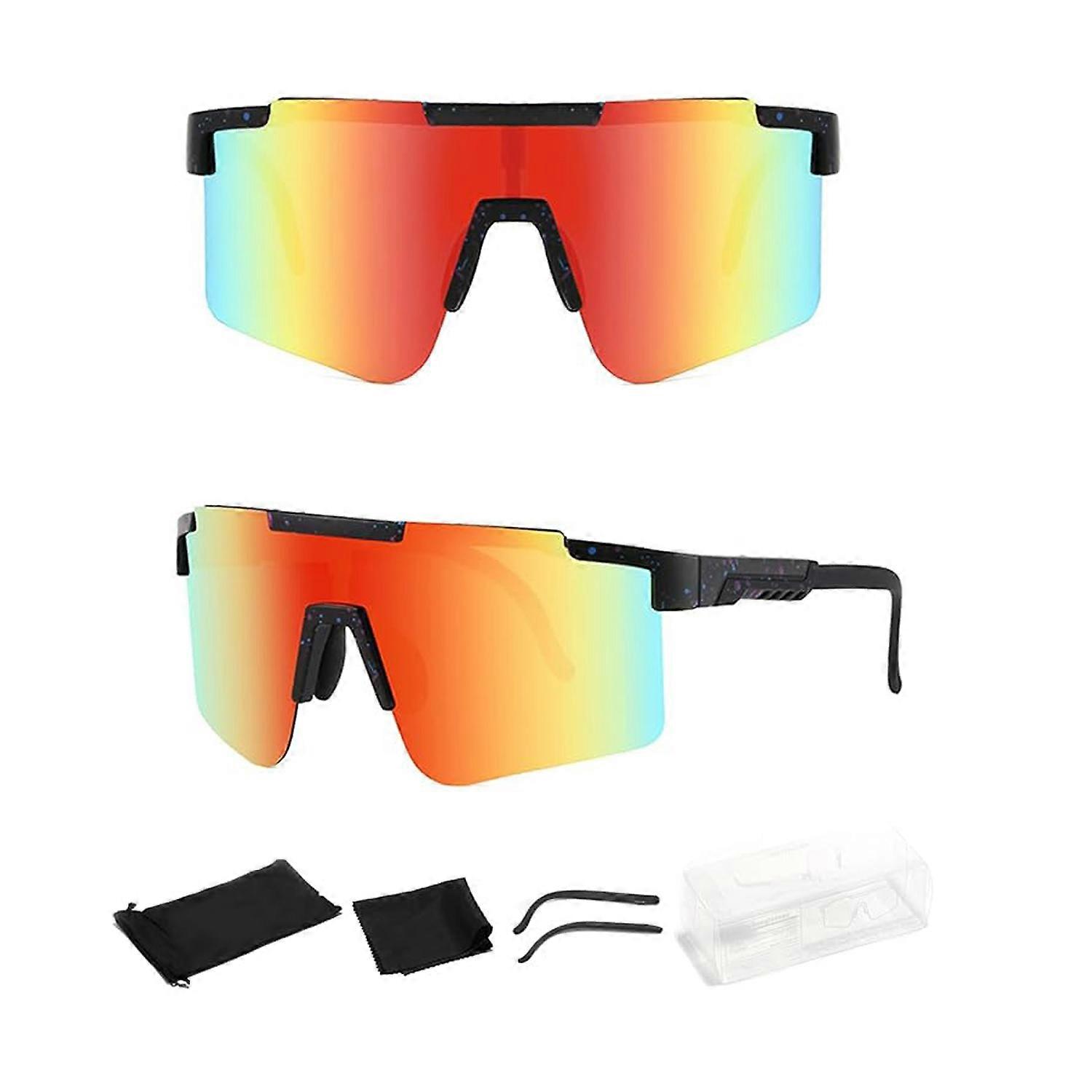 Cycling glasses UV400, with adjustable temples for cycling, running