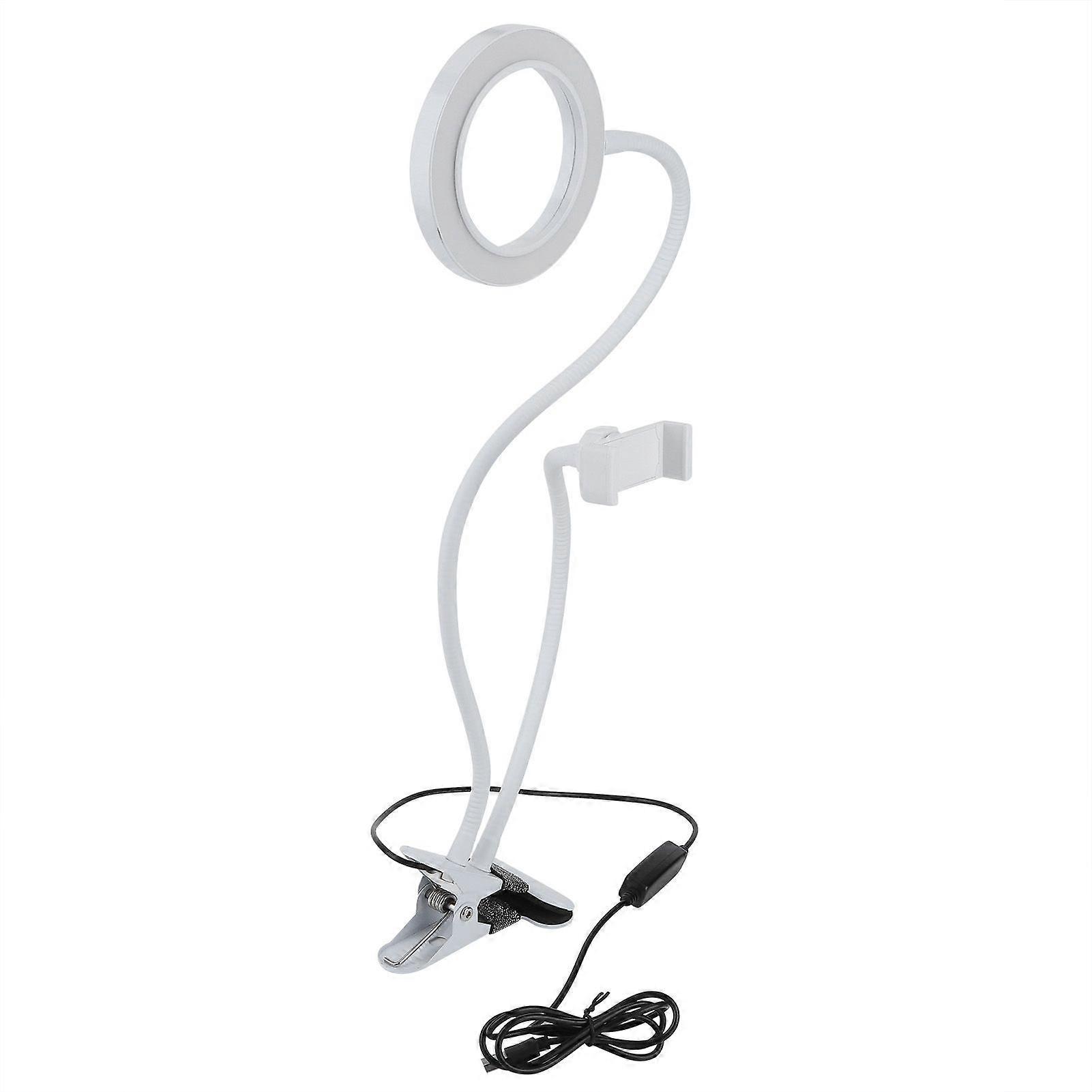 Selfie Ring Light with Cell Phone Holder Stand for Live Stream/Makeup LED Camera Lighting Dimmable