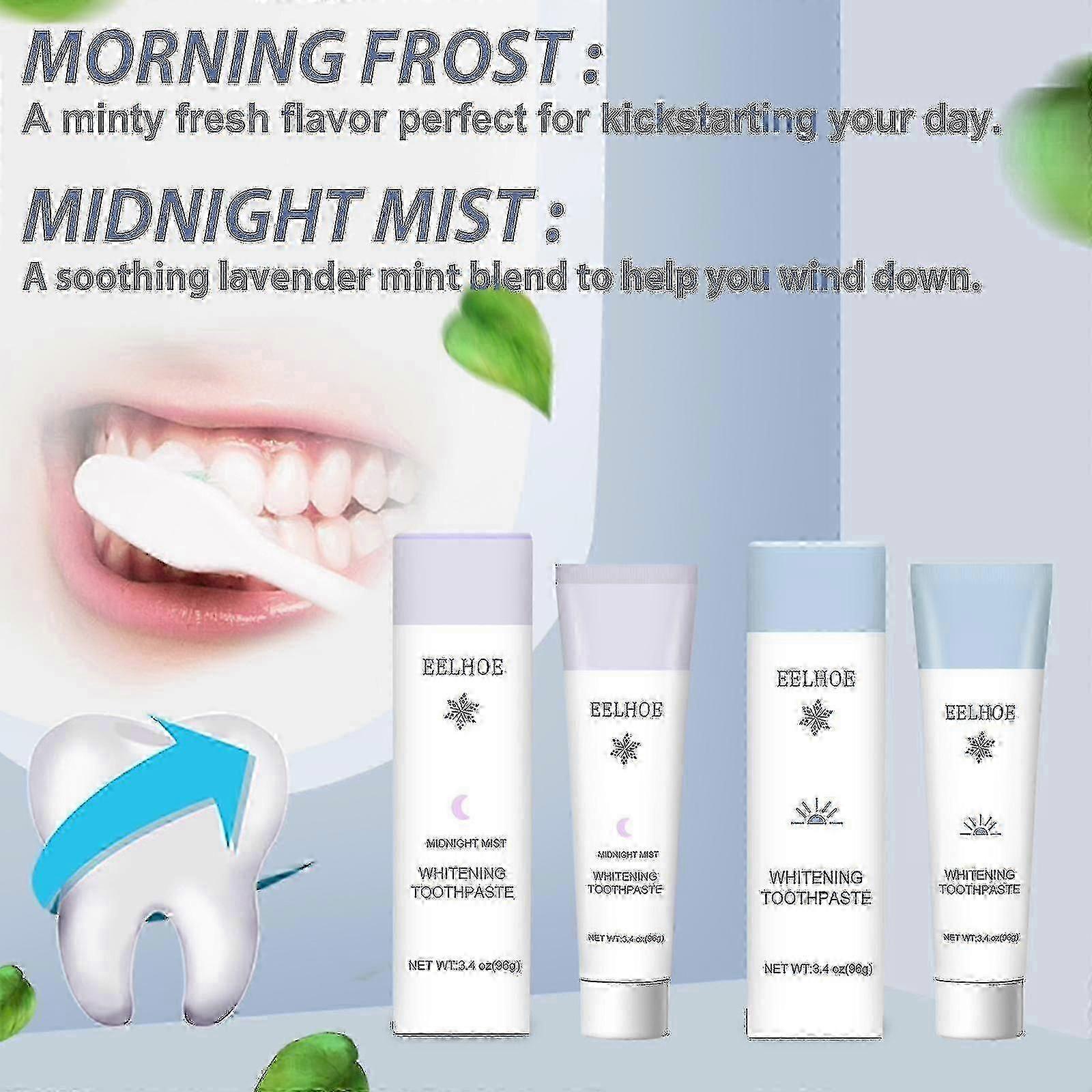 Eelhoe Whitening Toothpaste Morning And Evening Toothpaste Set