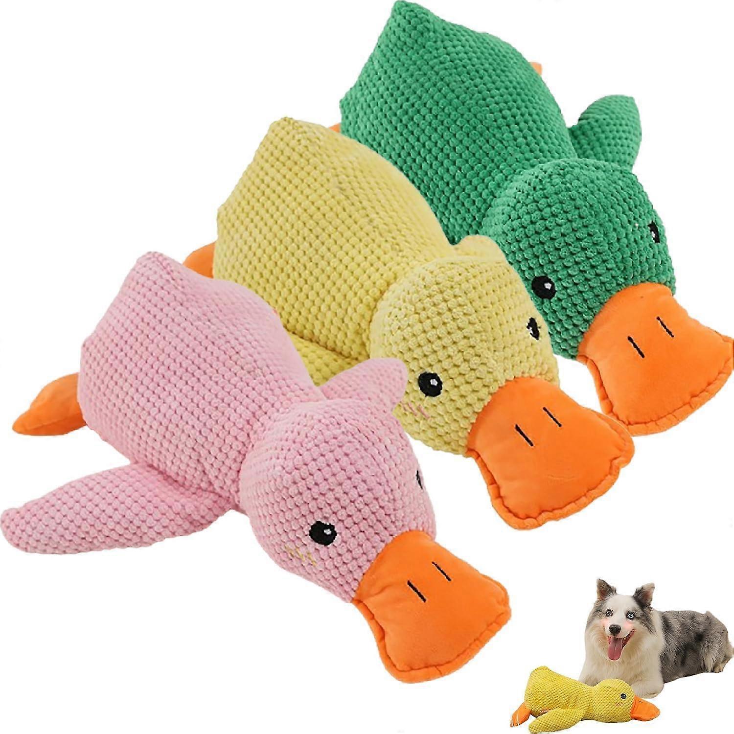 Dog Toys For Indoor Puppies 3 Piece Set Non-Toxic Material Soft Plush Small Size