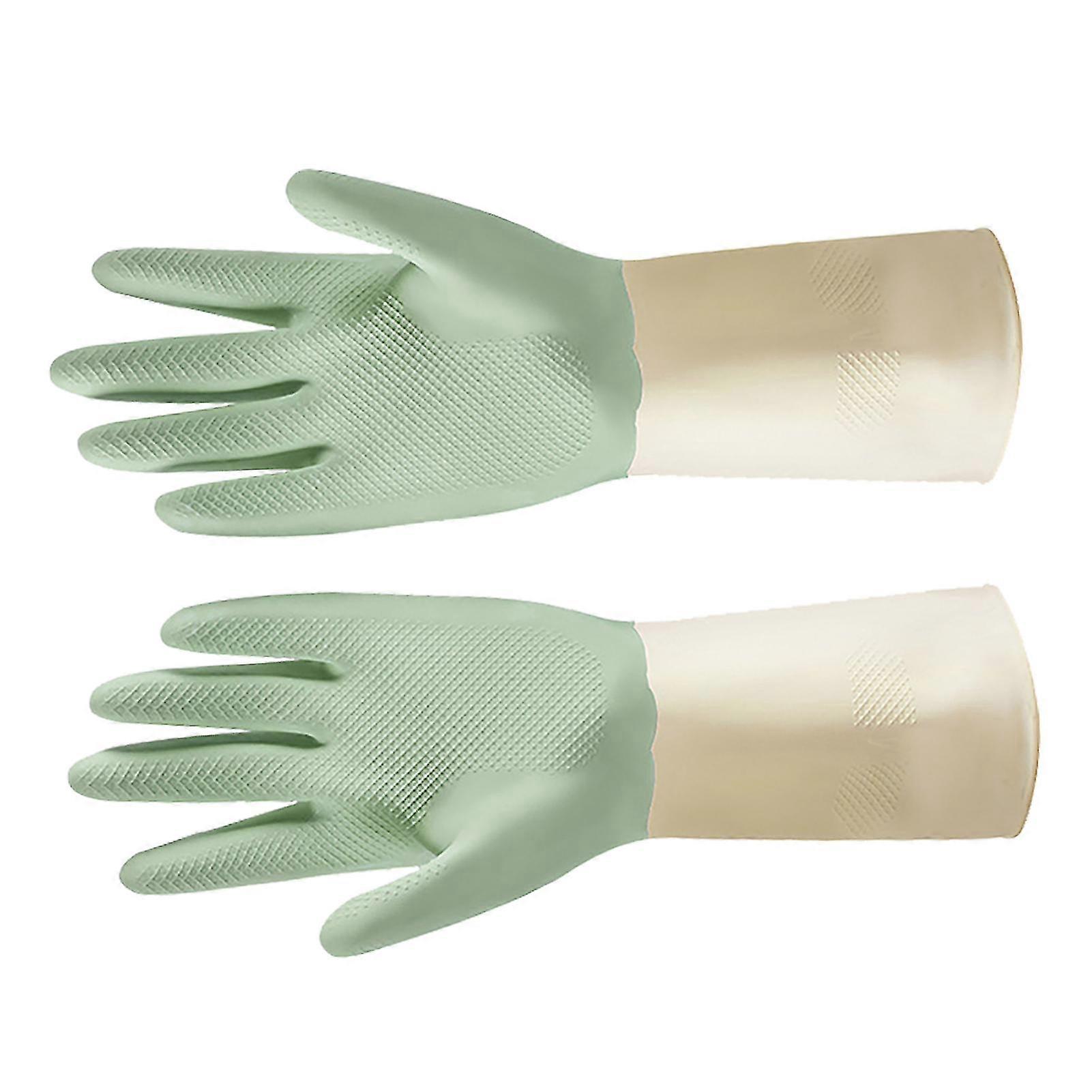 Reusable Waterproof Cleaning Gloves for Home Kitchen & Bathroom - Comfortable for Housework
