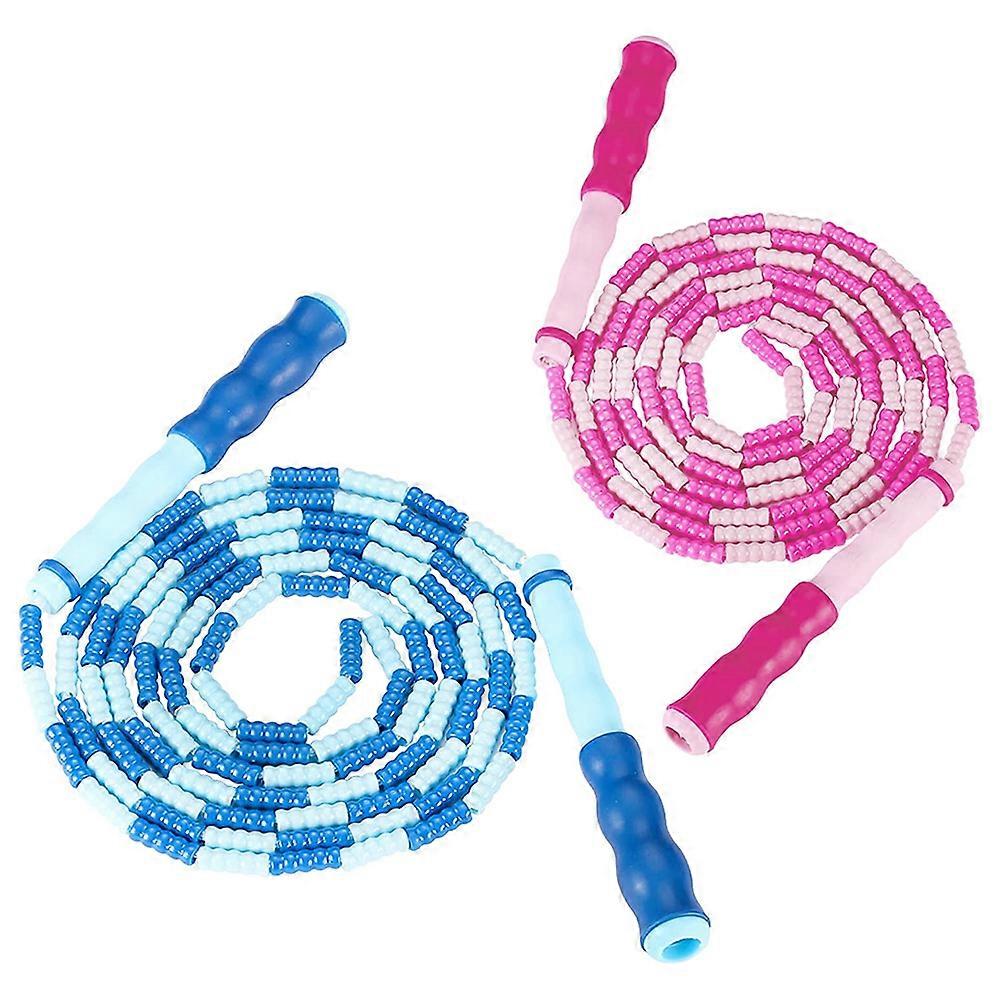 Beaded Jump Ropes for Kids and Adults, with Adjustable Length, Jumping Rope for Workout