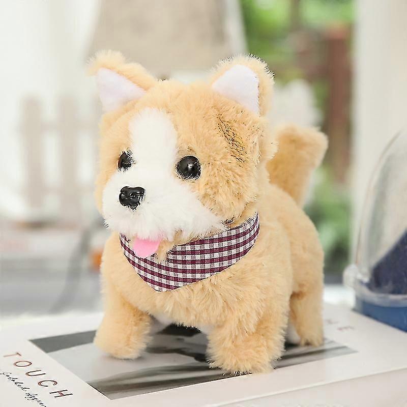 Stimulation Toy Dog with Battery Powered Plushy Toy Walking Barking Singing Soft Durable Long Lasting Suit for Children