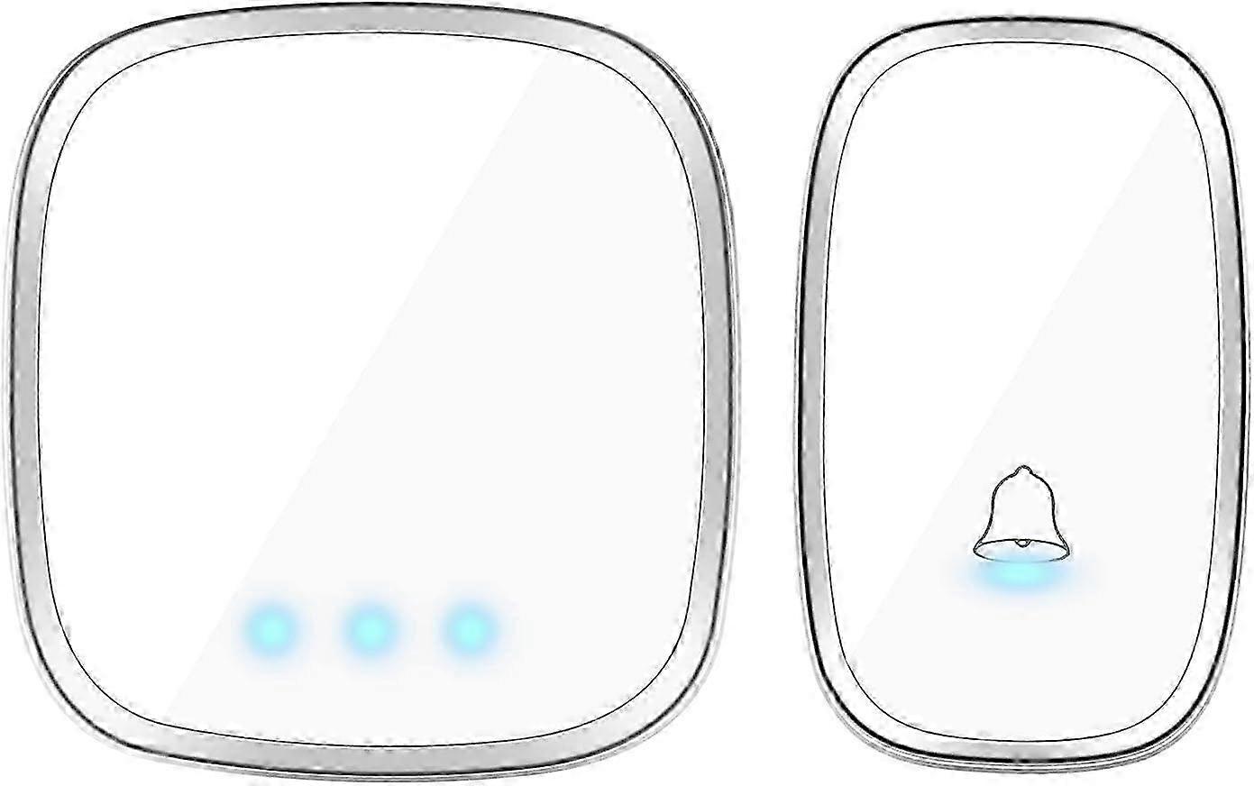 Doorbell, Wireless with LED Indicators, Sleek Design for Home Use