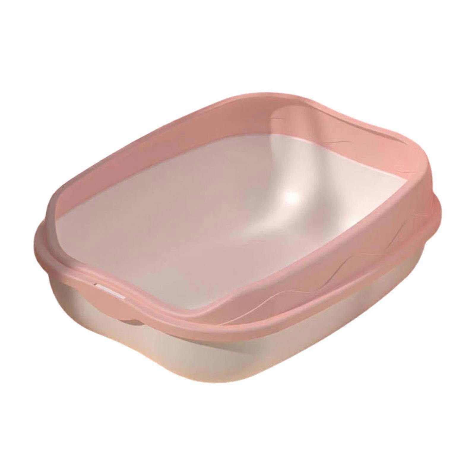 Cat , Kitty Litter Pan ، مضاد للرذاذ ، درع مبعثر ، مستلزمات كبيرة قابلة للفصل