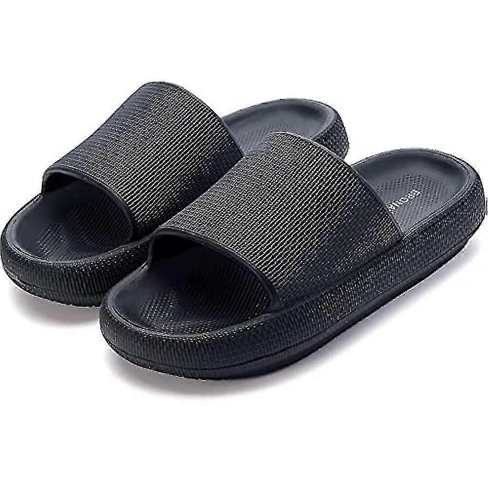 Bronax Cloud Kapcie dla Kobiet I Mężczyzn | Poduszka Kapcie Sandały łazienkowe | Niezwykle wygodny | Amortyzowana gruba podeszwa