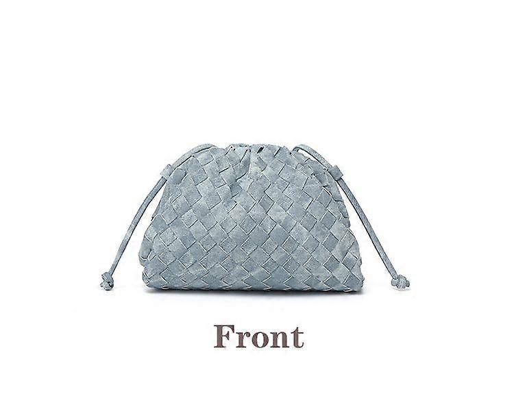unbrand Fine Woven Cloud Bag Popular Soft Leather Dumpling Bag Fashionable Single Shoulder Diagonal