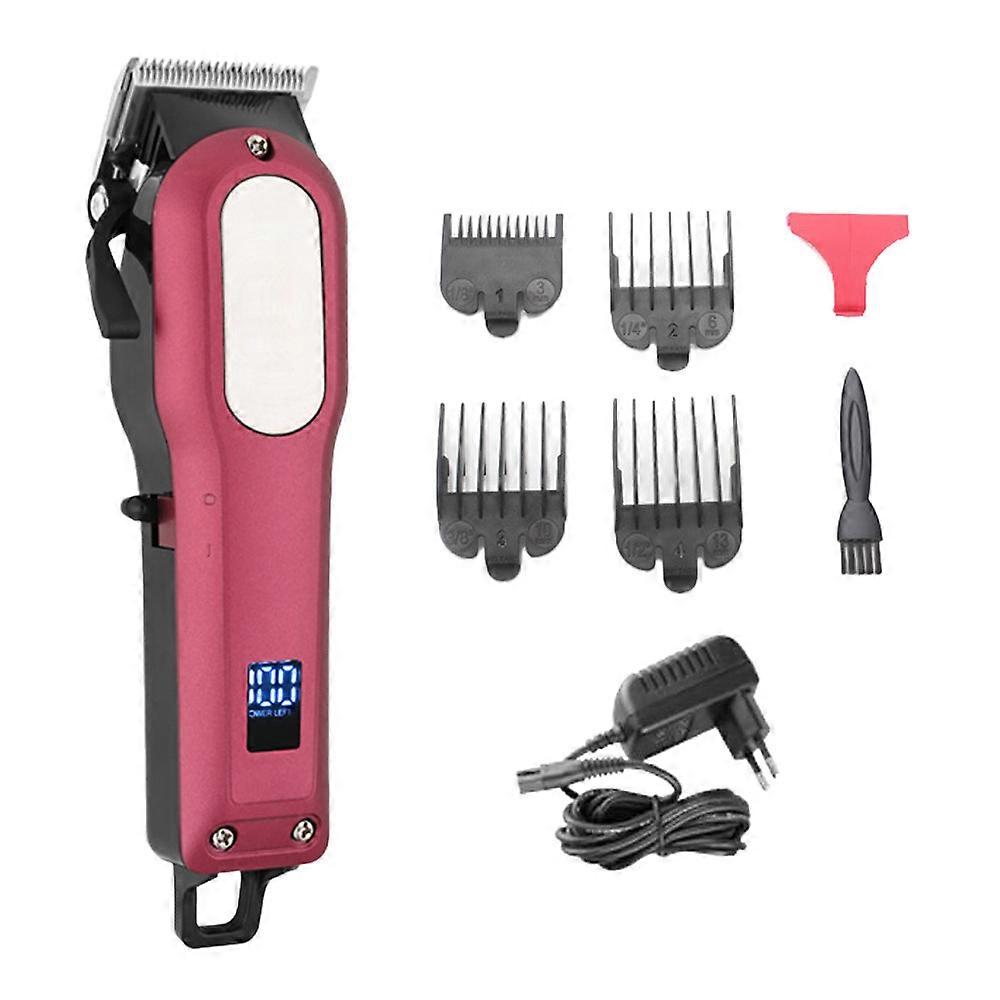 Barber Clipper Set, Adjustable Head For Custom Cutting, Powerful Motor & Low Noise, Includes 6 Protective Combs, Fast Charging & Long Service