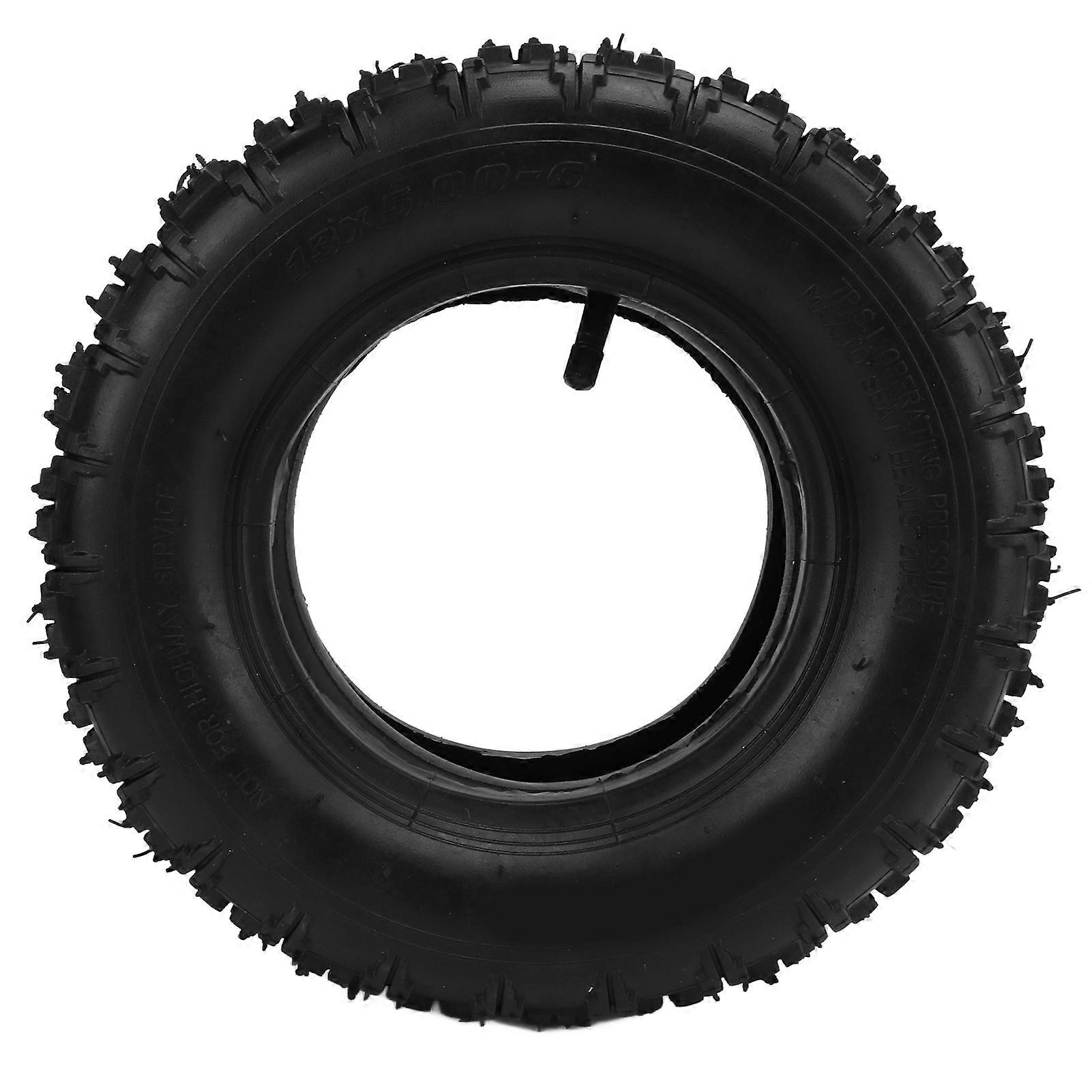 13x5.00‑6 Inner and Outer Tires with Straight Valve Stem Thickening Lawn Mower Snow Plow Tires 13X5.00‑6Beach Tire