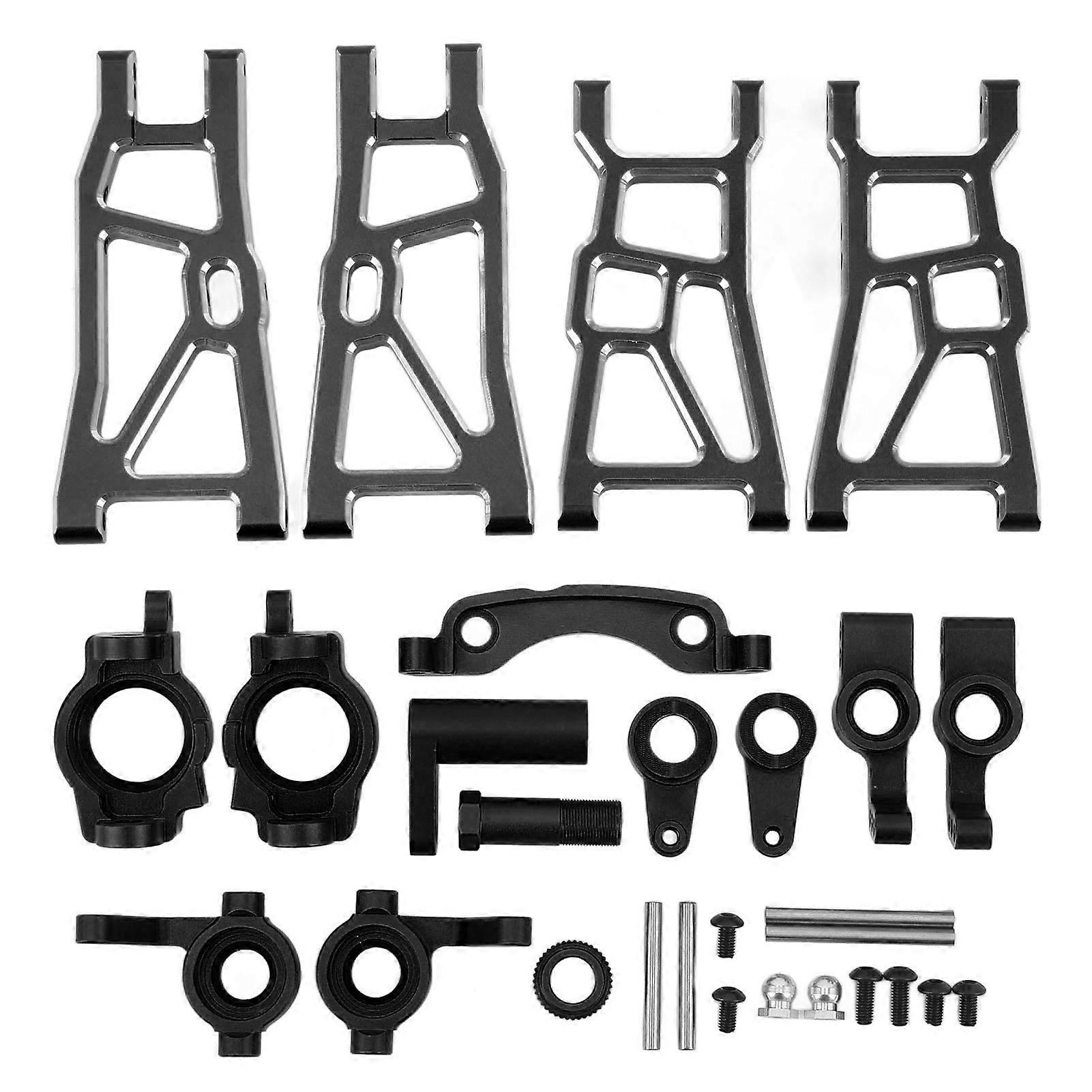 RC Upgrade Parts Kit Aluminium Alloy High Strength Suspension Arm Steering Assembly Set for ZD Racing DBX 10 1/10