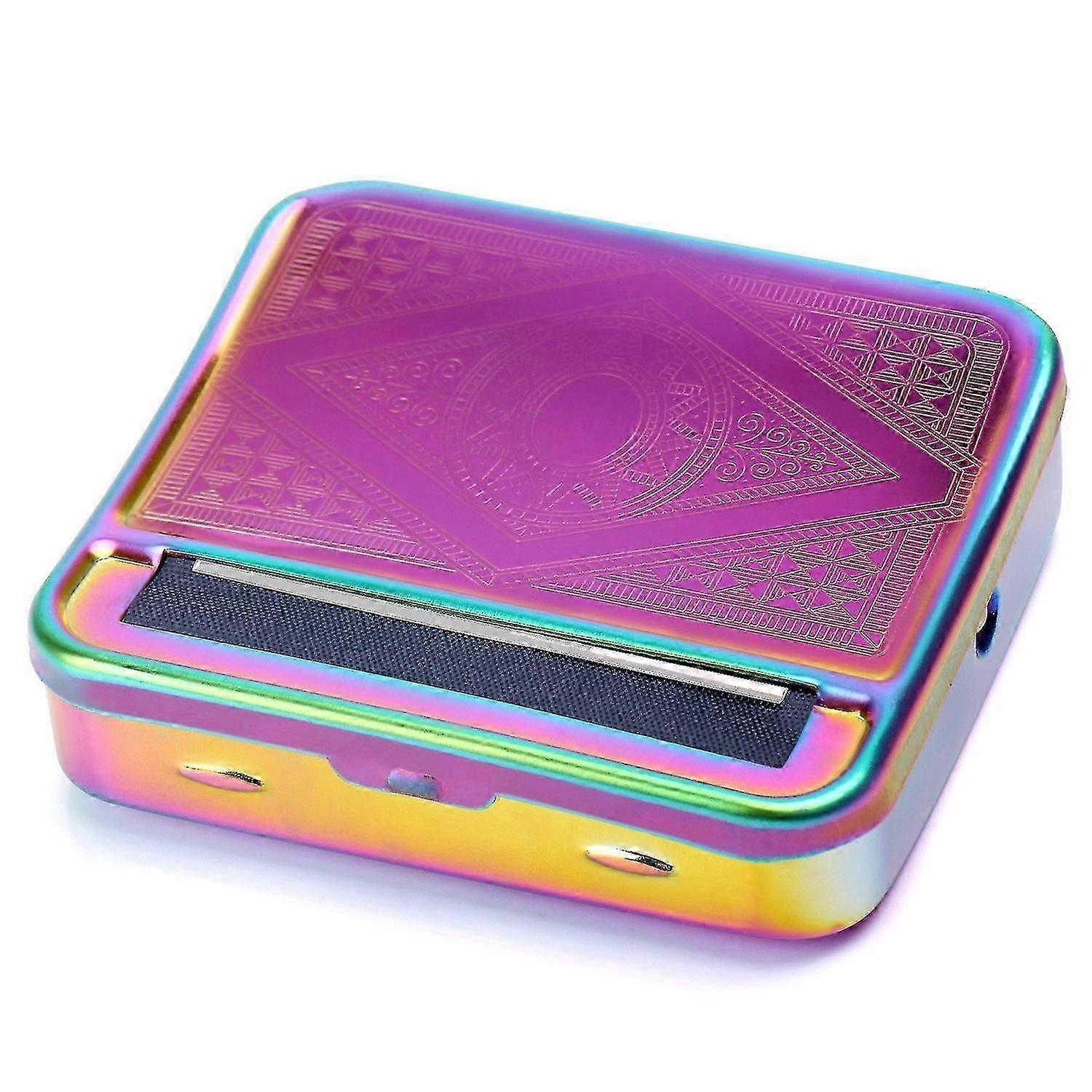Automatic Rolling Box, Cigarette Rolling Machine Portable Metal Box (multicolour)