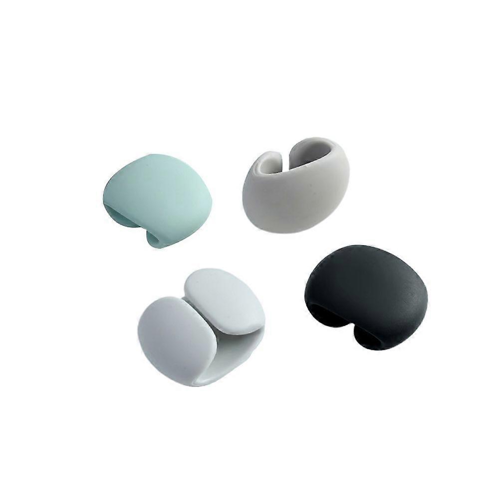 4 قطع سيليكون المغناطيس كابل اللفاف سماعة سلك حامل منظم كابل سلك حامل