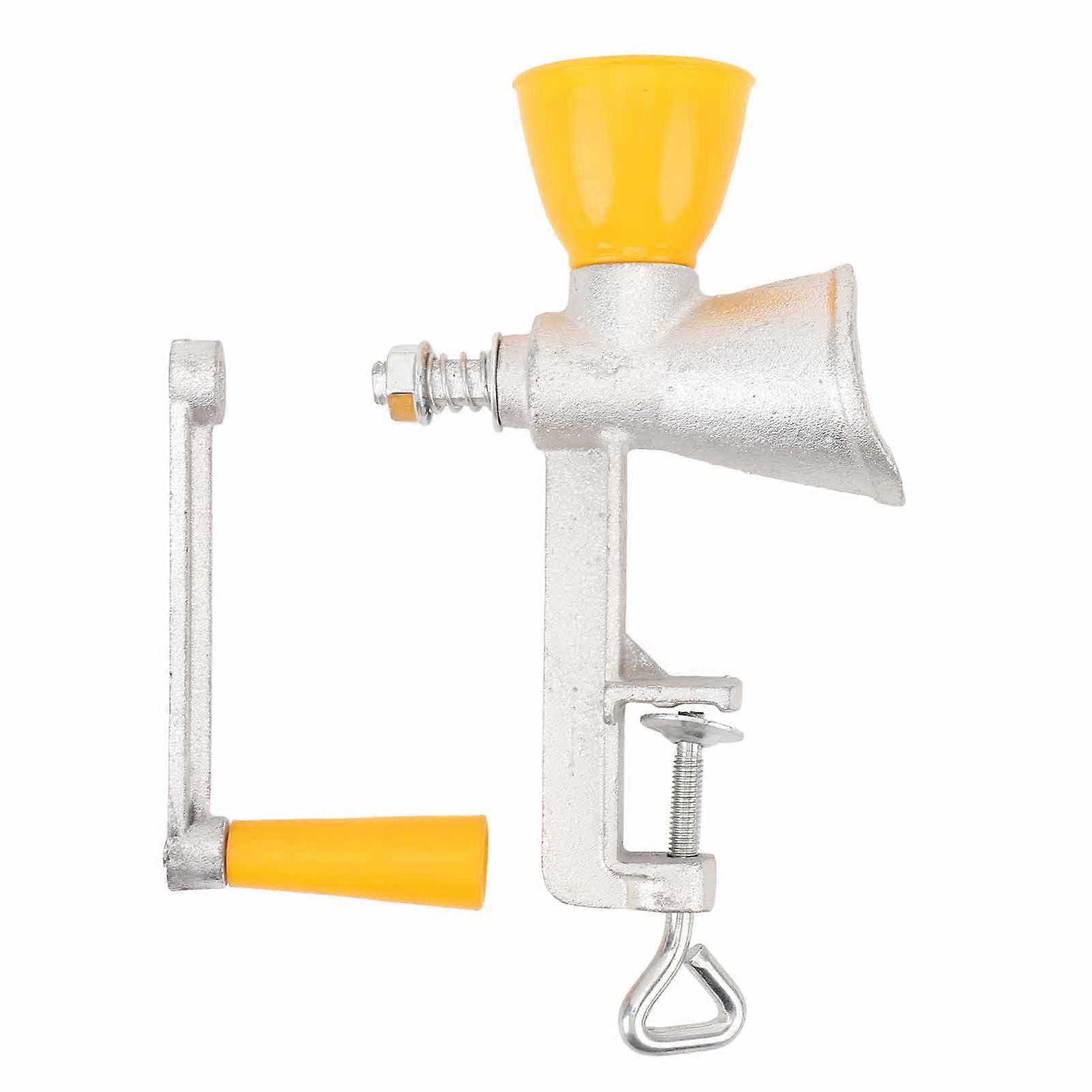 Manual Grain Mill Cast Iron Hand Operated Grinder with Table Clamp for Coffee Bean Corn Pepper Wheat