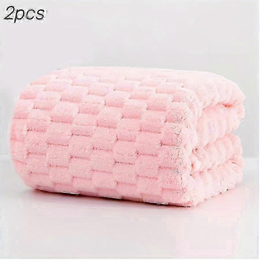 2 قطعة مناشف حمام فاخرة من الألياف الدقيقة سريعة الجفاف ، 2 قطعة - نسج وافل ناعم فائق الامتصاص ، سريع الجفاف للمنتجع الصحي ، صالة الألعاب الرياضية ، السفر