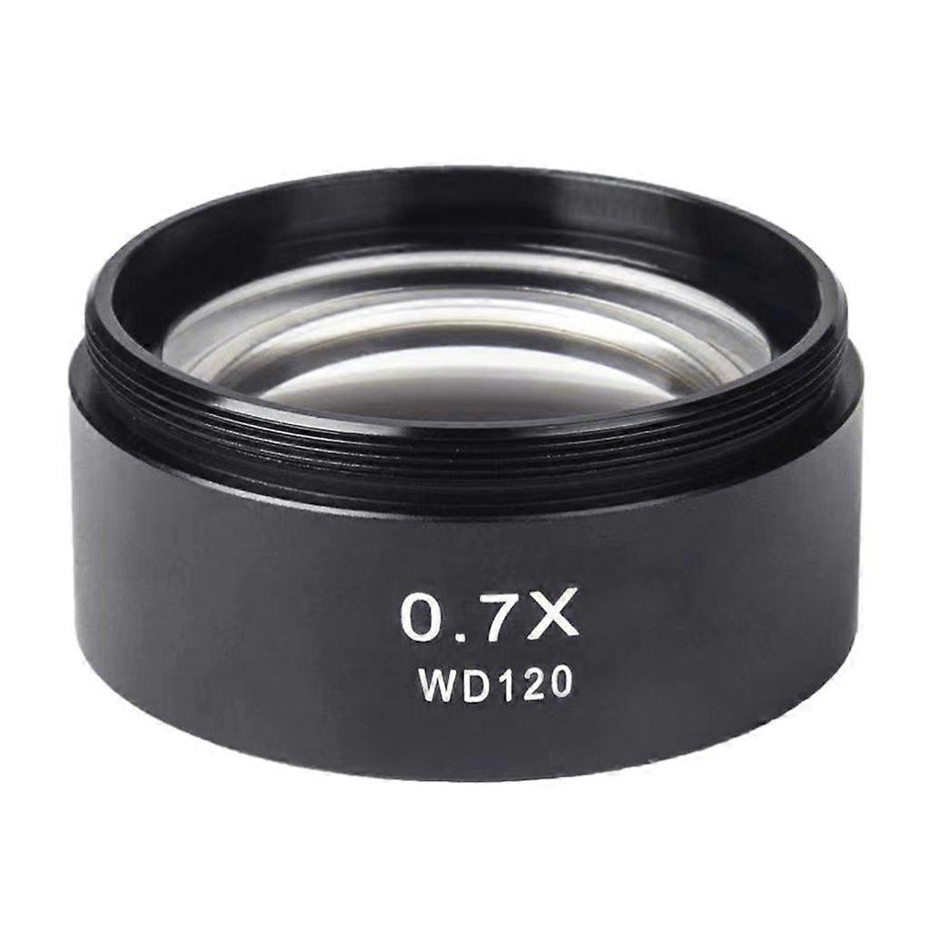 Barlow Lens  WD120 0.7X Trinocular Stereo Microscope Auxiliary Objective Lens