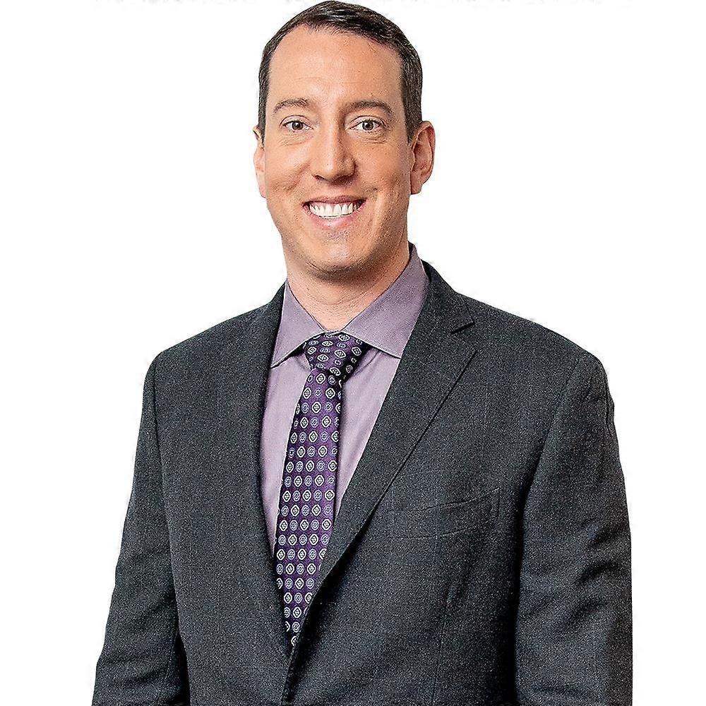 Kyle Busch (Purple Tie) Half Body Buddy Cutout