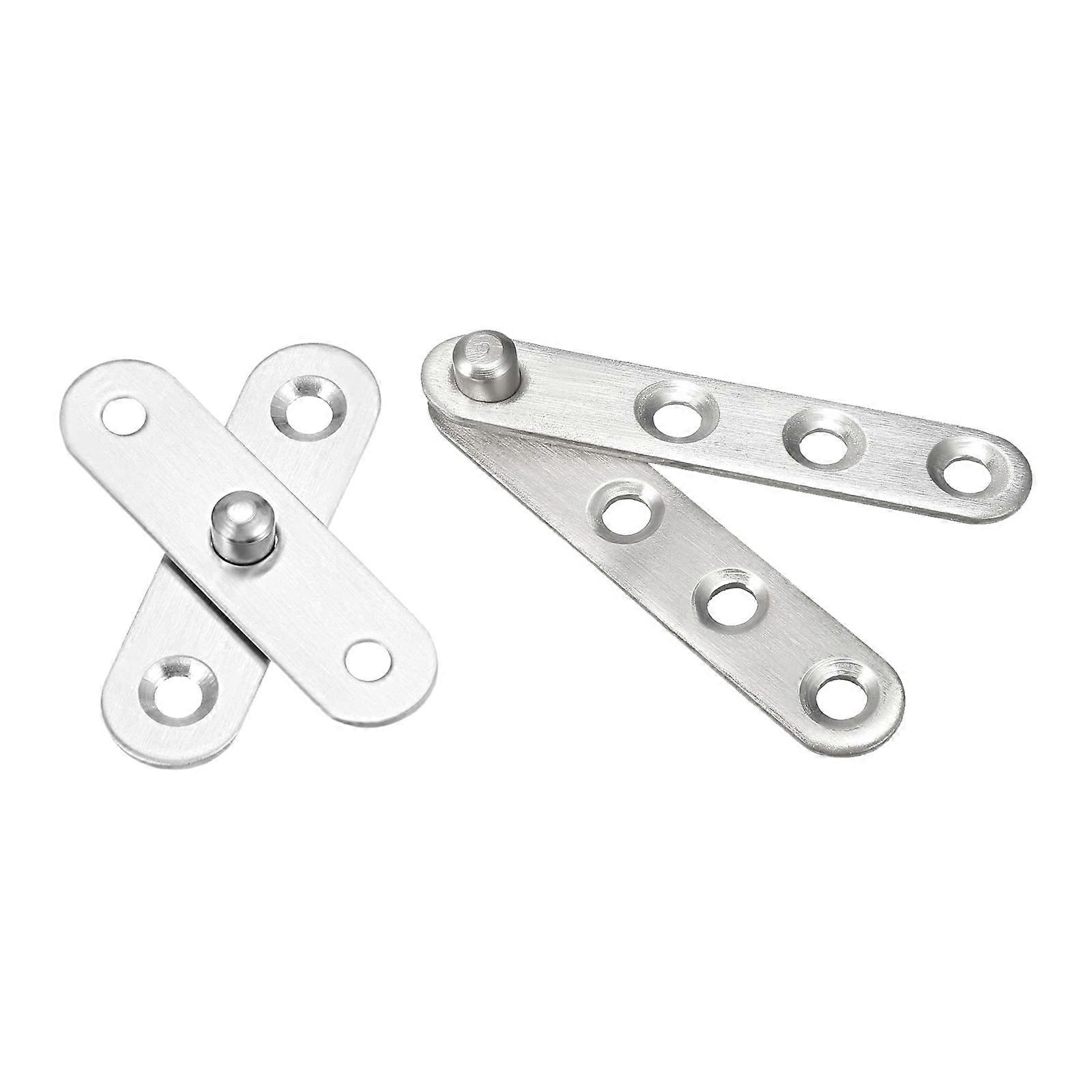 Stainless Steel Pivot Hinge 16 Sets, for 360 Degree Rotating Door, 8 Pcs: 60mm x 11mm and 8pcs: 57mm x 16mm