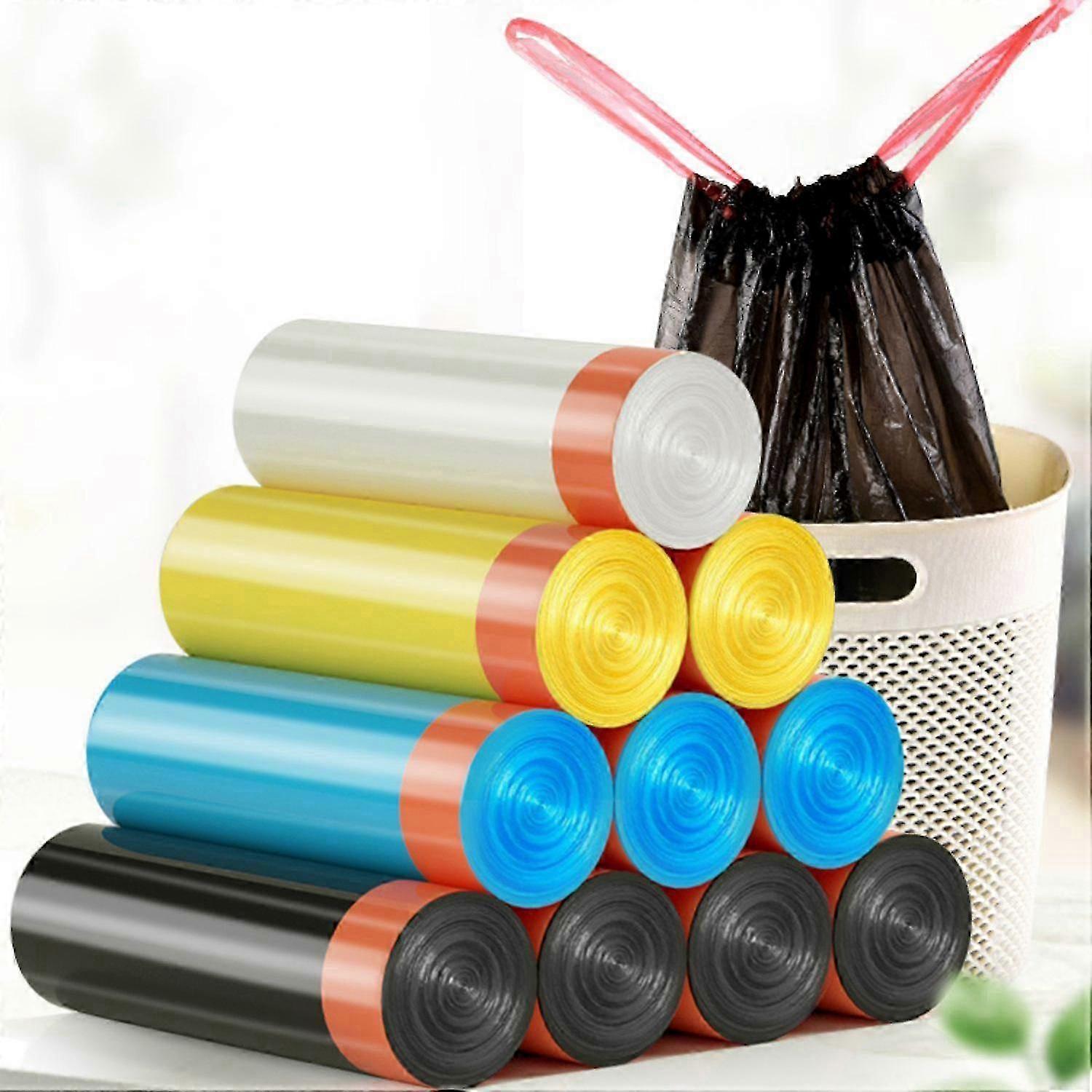 JiaWei Vogue Garbage Bag Automatic Thickened Home Living Multiuse Kitchen Disposal Drawstring Closing nln