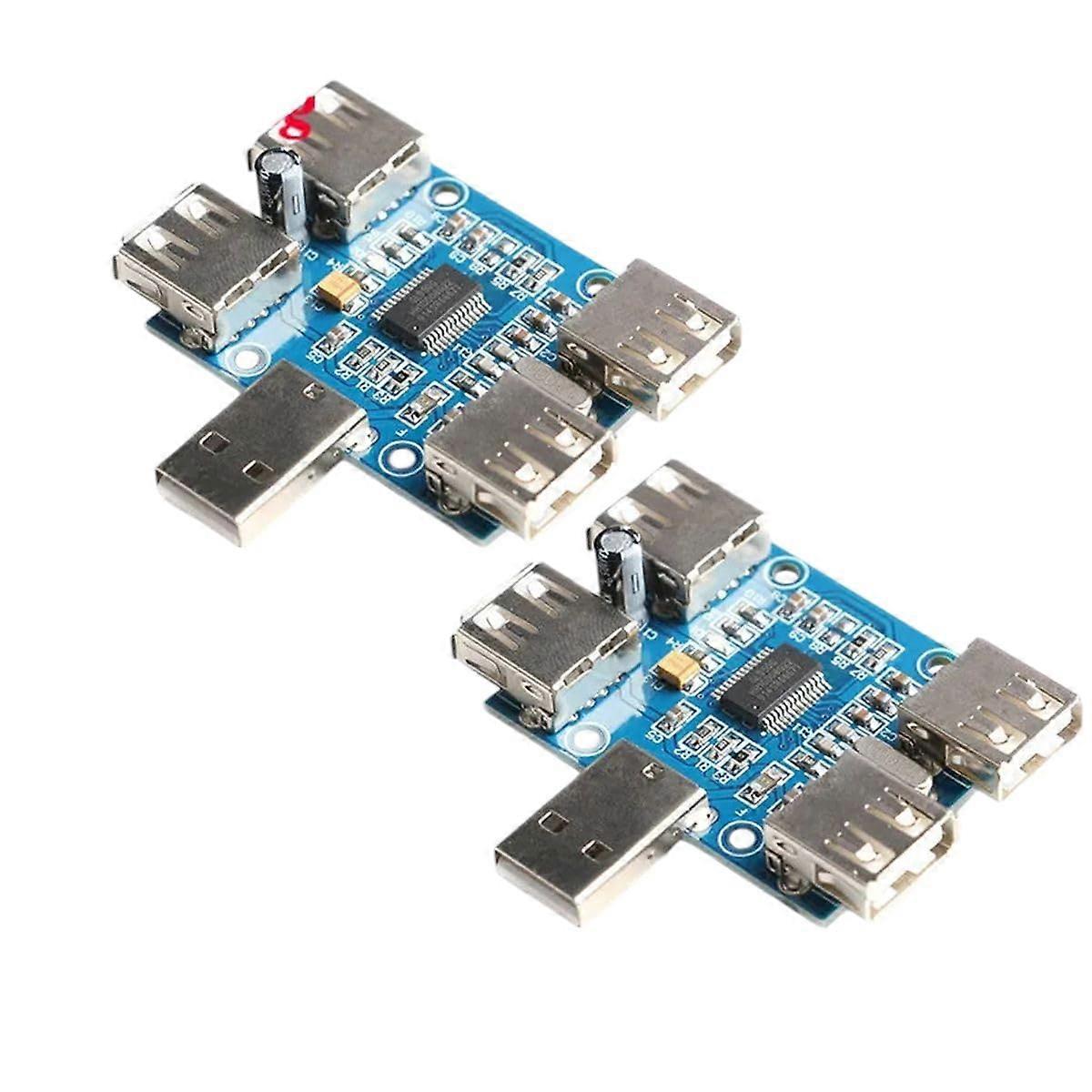 USB Hub Board USB 2.0 4-Port Expansion Module DC 5V 4-Female USB Interface Compatible with New Devices 2025