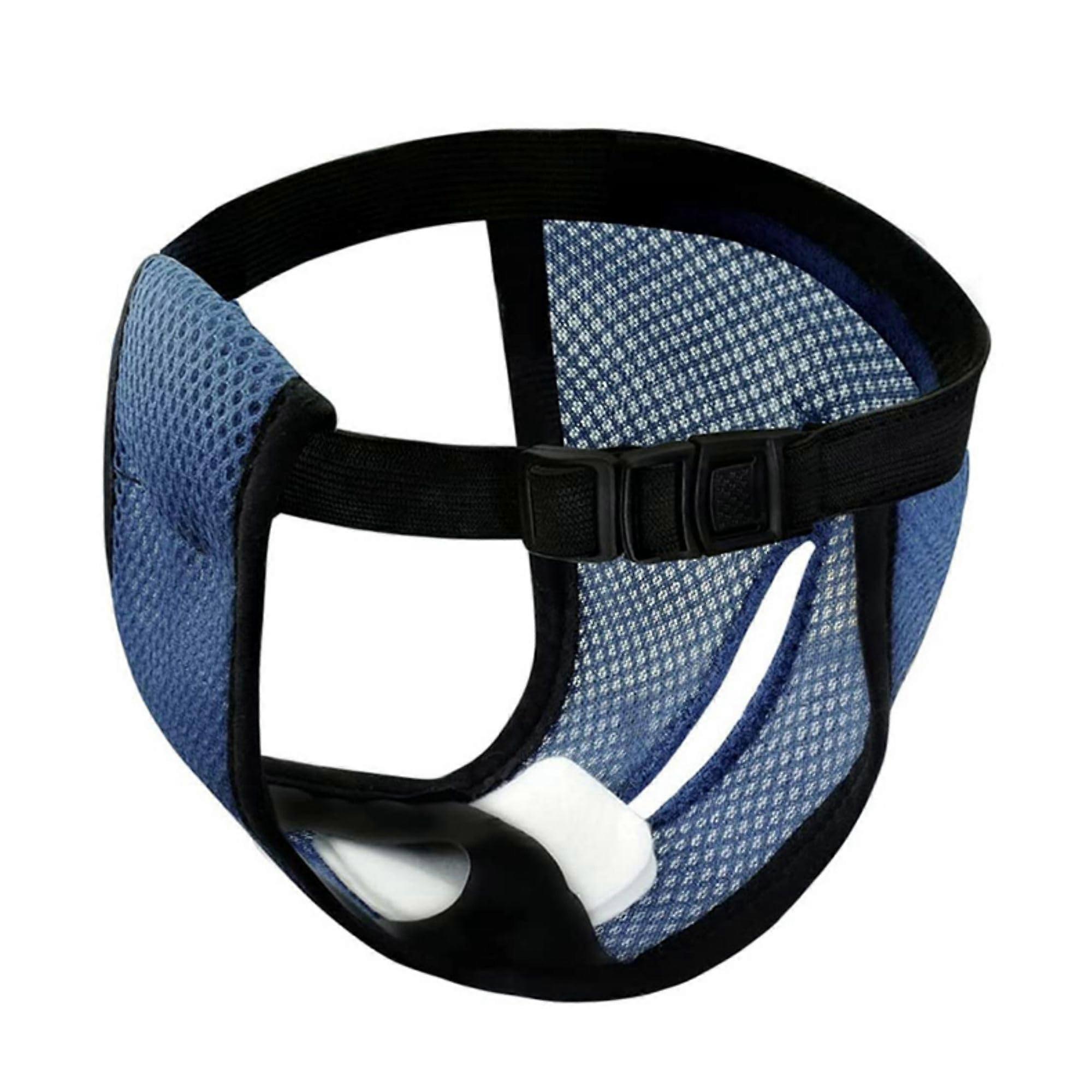 Reusable Dog Estrus Pants Adjustable Female Dog Diaper With 3 Pads Blue Size M