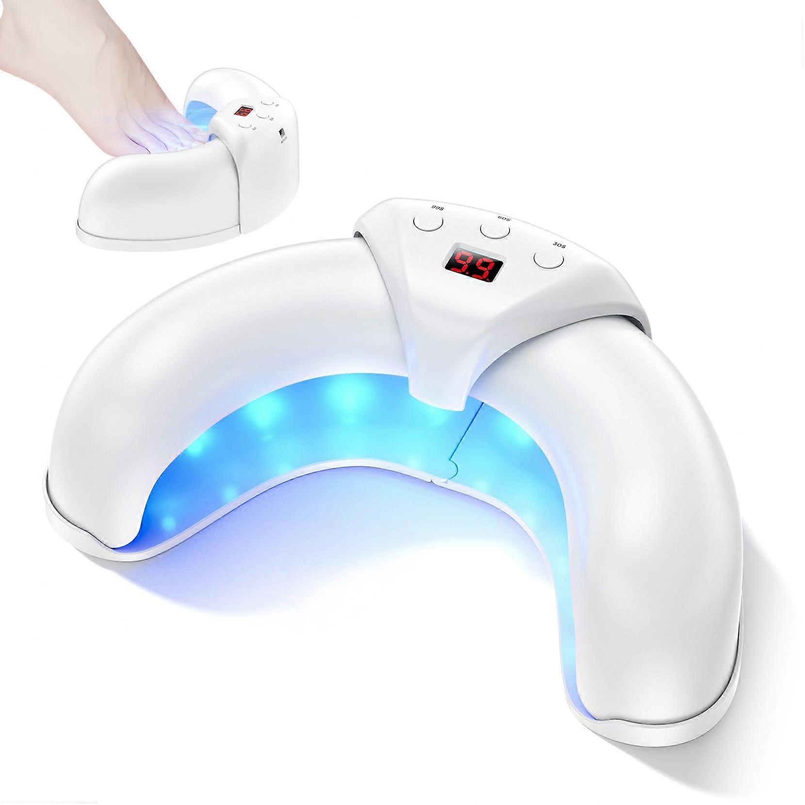 Foldable Nail Fungal Cleaning Light Device - Home Treatment for Thickened Toenails - Portable and Effective for Multiple Nails