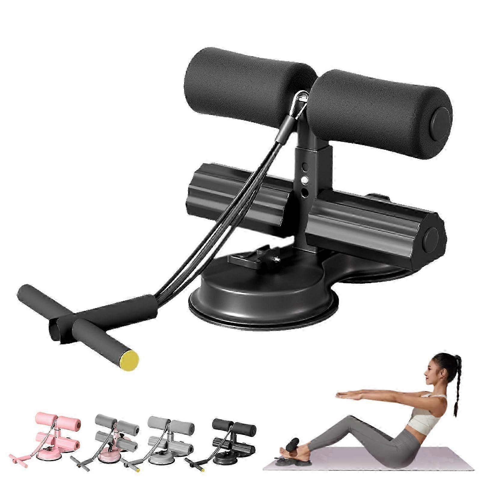 Ab Training Auxiliary Device, Sit up Exercise Equipment,Multi-Functional Adjustable Ab Trainer with Double Suction Cups,for Home & Gym