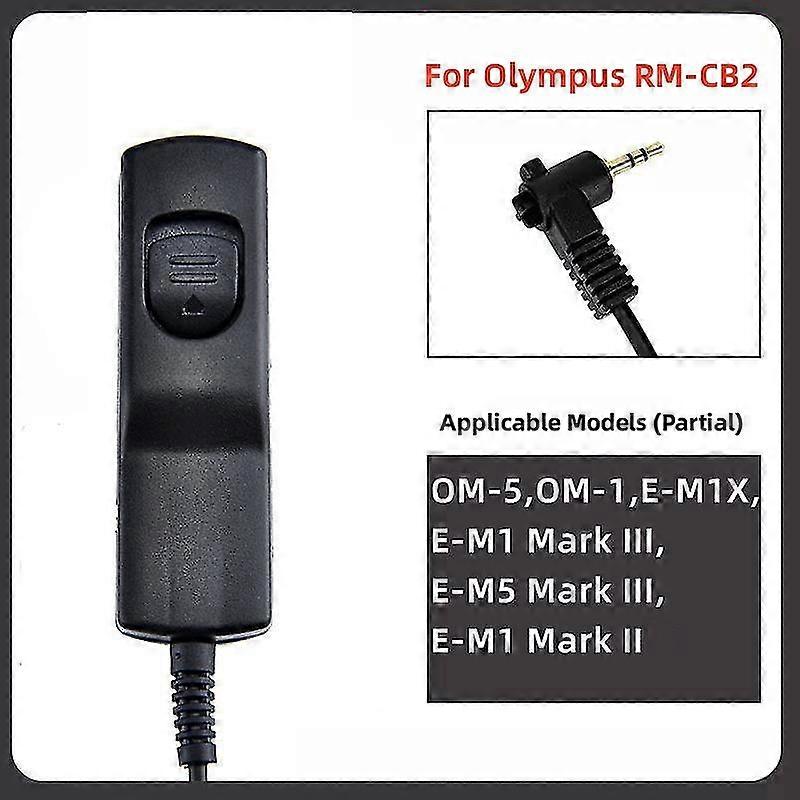 RM-CB2 Remote Switch Shutter Release Cable For Olympus E-M1 Mark III,E-M5 Mark III