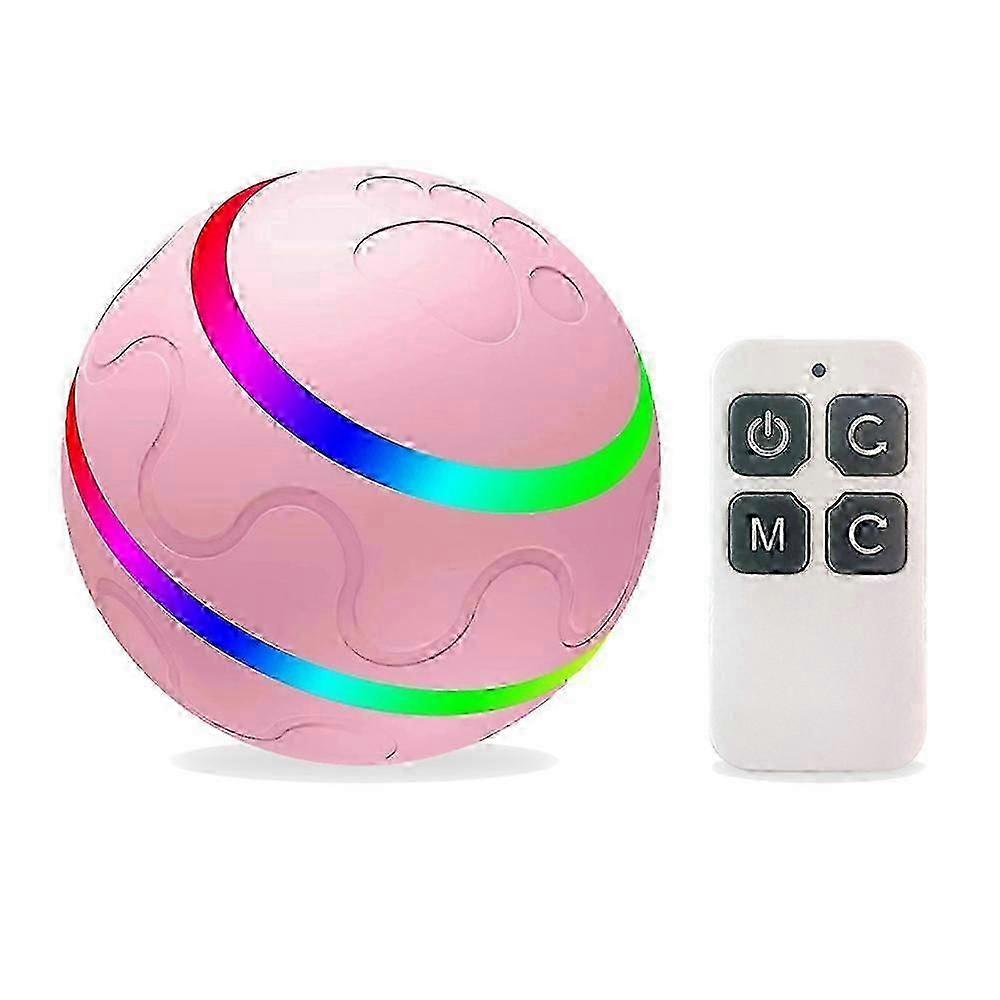 Cat Dog Puppy Wicked Ball USB Rechargeable LED Light Electricelf-Playing Toy with Remote Control