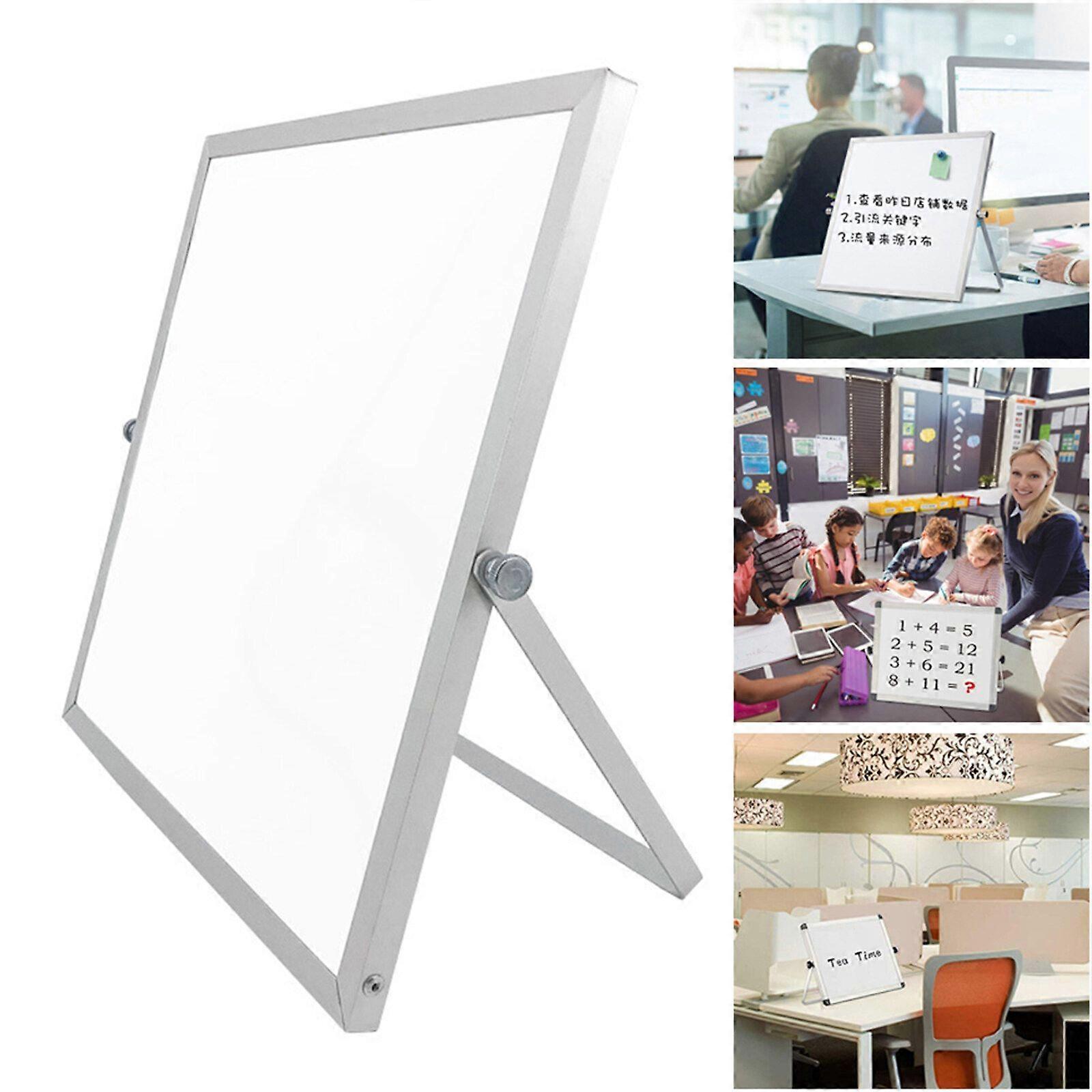2023 NEW HOT  Small Magnetic Desktop White Board Mini Portable Dry Erase Whiteboard for Students Double Side to Do List Dry Erase Board with Stand for