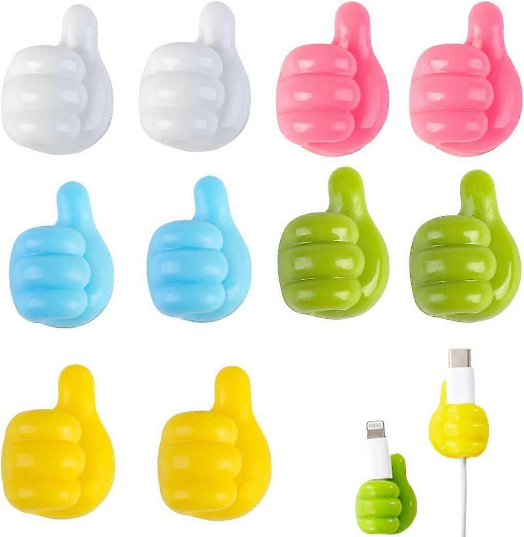 30pcs Self Adhesive Thumb Hooks for Kitchen Bathroom Office Refrigerator