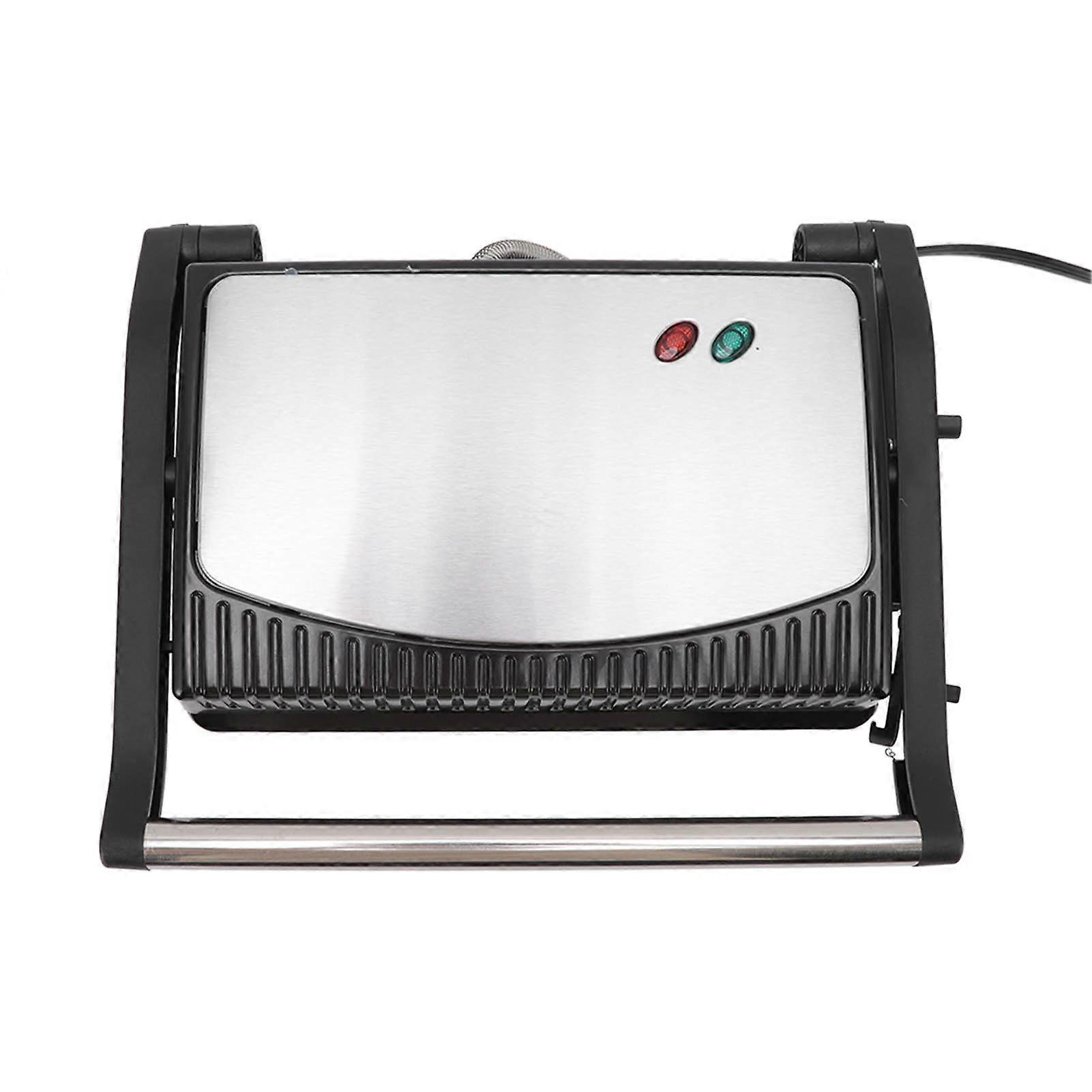 Panini Press Grill, Non-Stick Cooking Plate, 180 Degree Flat Open for Versatile Grilling, Compact Portable Design for Indoor Use, Easy Clean Drip
