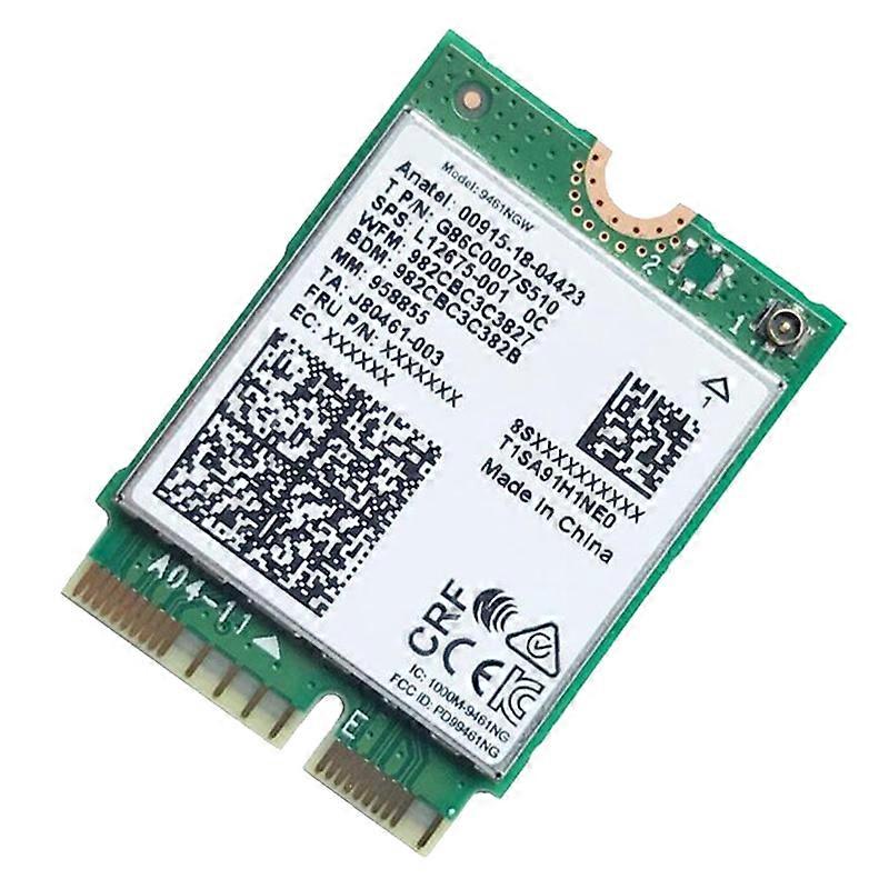Per 9461NGW WiFi Card + Baffle + Kit Antenna AC 9461 2.4G / 5G 802.11AC M2 Key E CNVI Bluetooth 5.0 Wirele