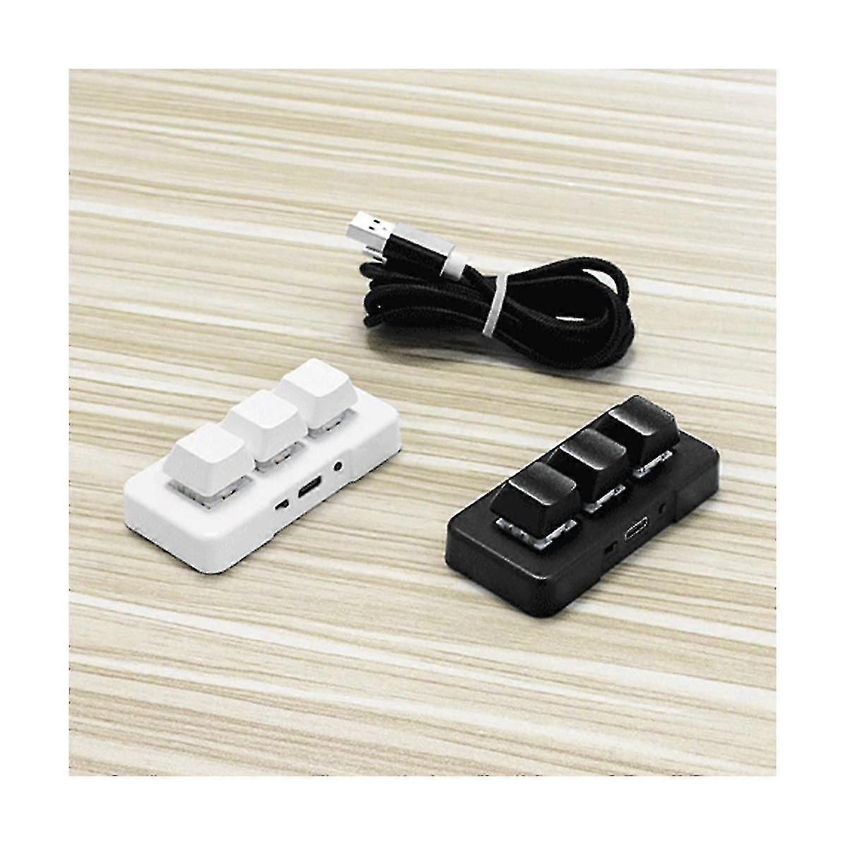 Usb Custom Programming Macro Knob Keyboard 3 Keys Copy Paste Mini ...
