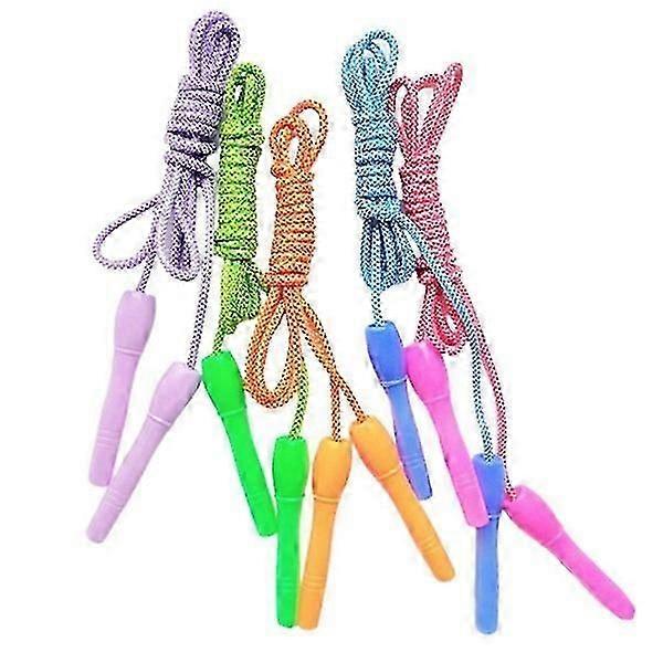Springseile - 5er-Pack - Springseil Kinder - Springseil - Geflochtenes Springseil mit Plasti