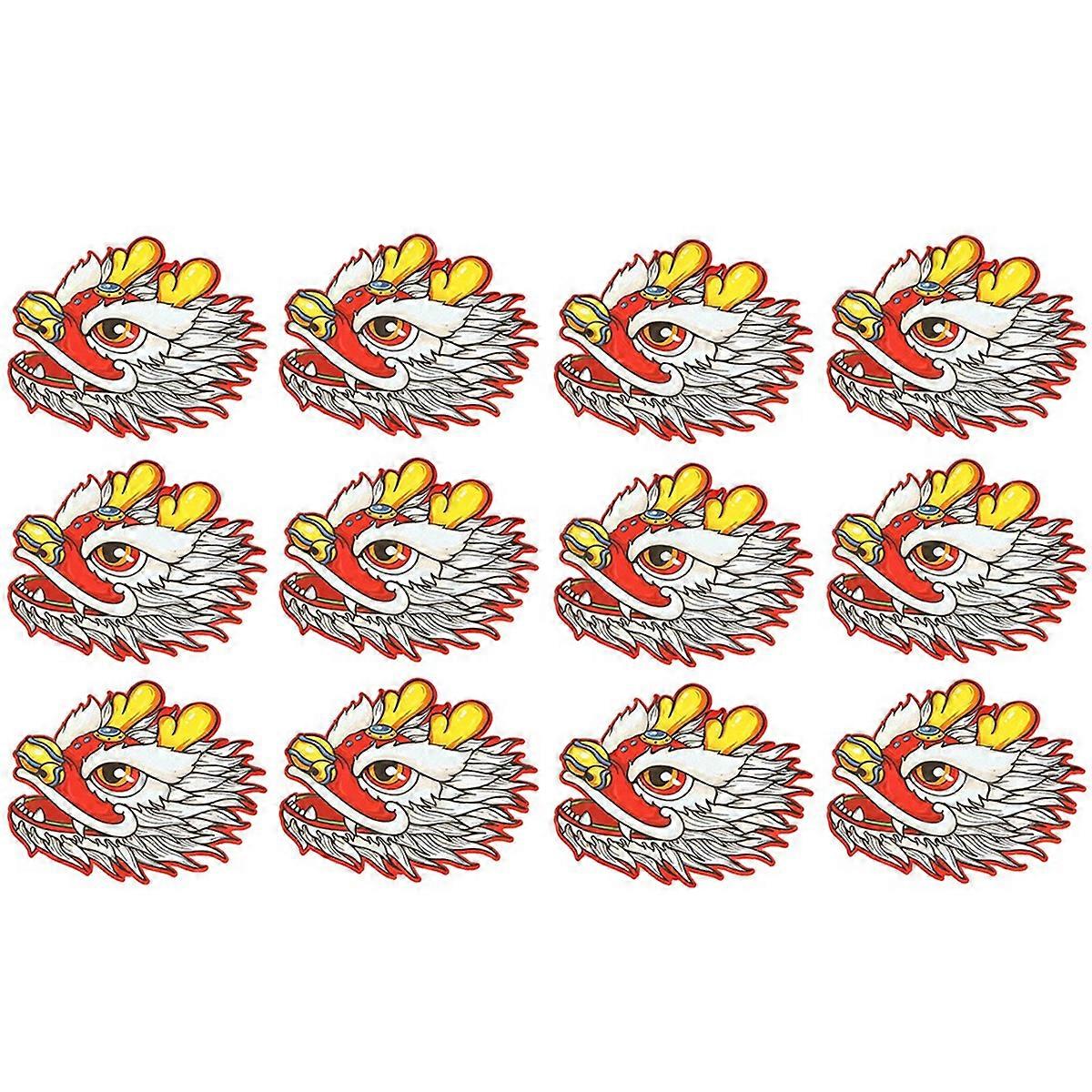 12Pcs Red Envelopes Folding Red Envelope Lucky Money Envelope