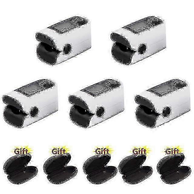 5-Pack Fingertip Pulse Oximeter - Blood Oxygen/Heart Rate Monitor for Home Health Tracking_MM2
