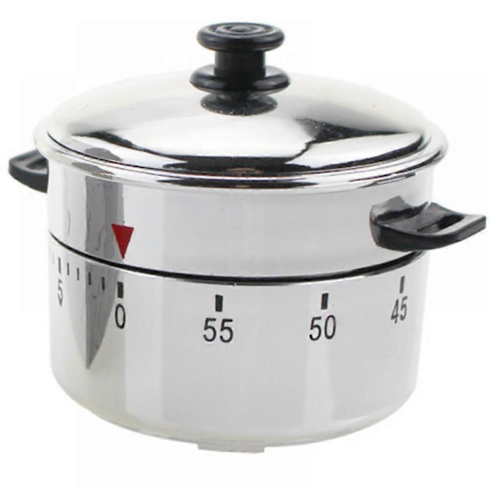Stainless Steel Pressure Cooker-shaped Kitchen Timer, Student Learning Time Management Timer, Kitchen Cooking Timer.