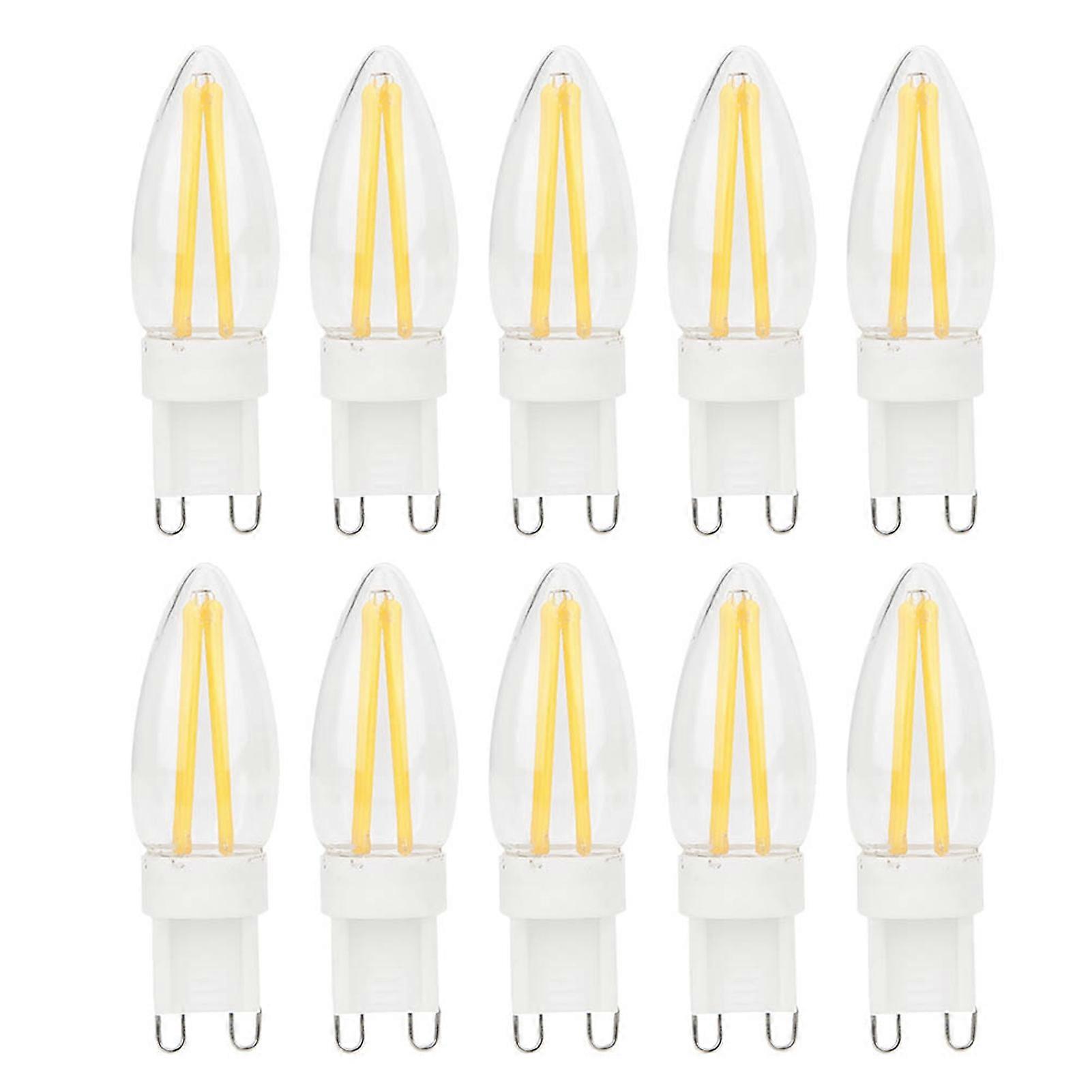 10 יחידות g9 נורת led 3 w מנורת אור לבן חם דו פינים בסיס נברשת אביזרי תאורה ac110v