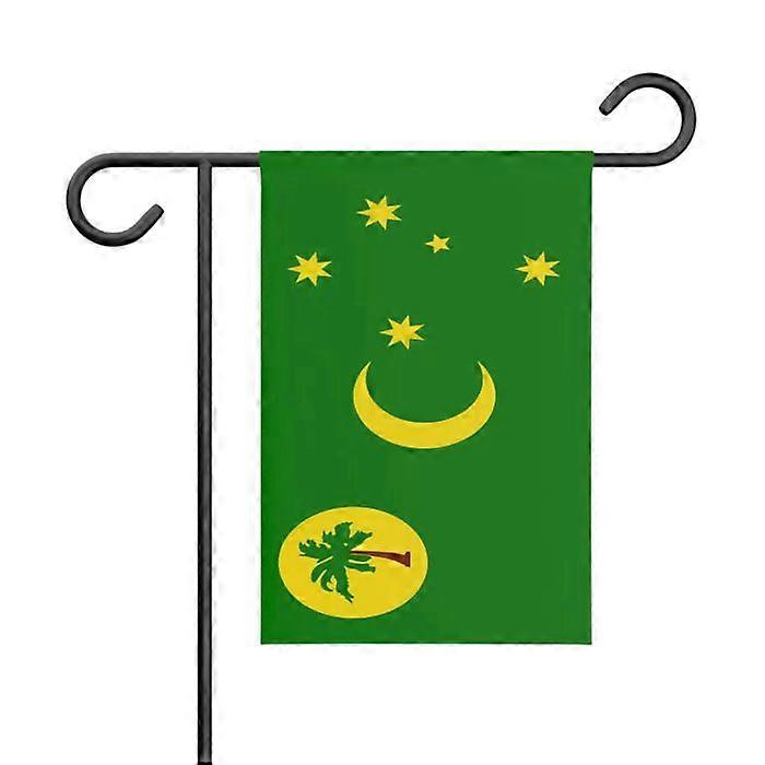 Flag - Cocos Islands - 32 x 47.5 cm - Polyester - Double-sided print - Multicolored