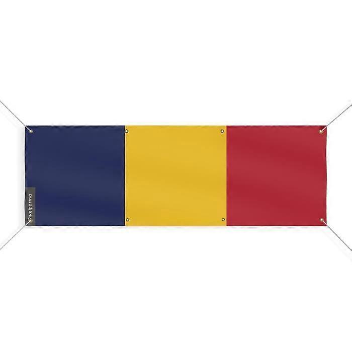 Chad Flag Banner 8 Grommets 70x210 cm