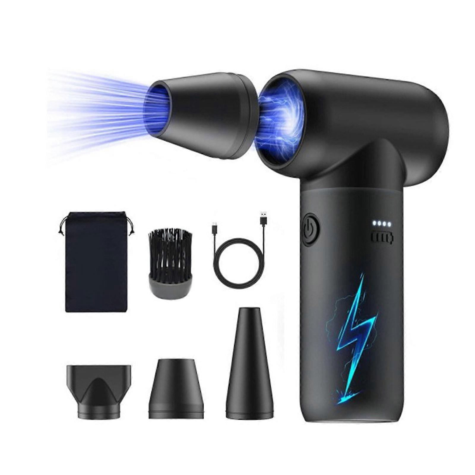 33000RPM Rechargeable Air Duster Jet Dry Blower with 3 Speed Settings for Efficient Dust Removal In Various Environments