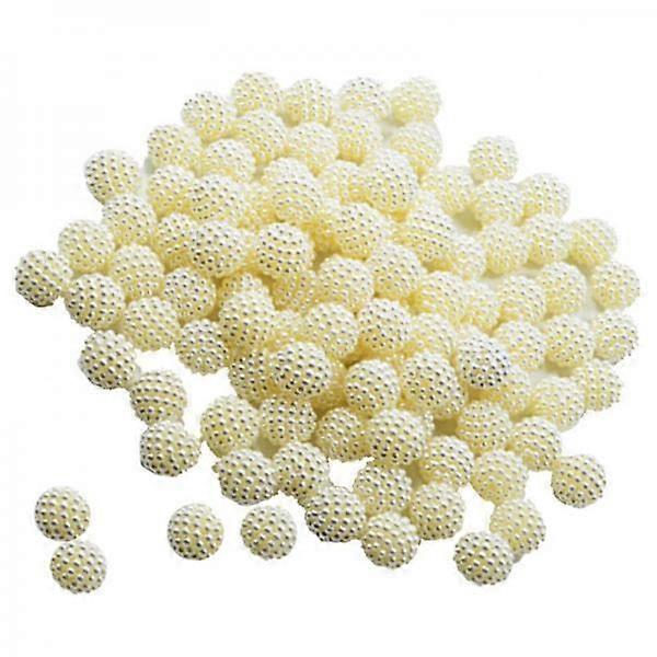 2x 100Pcs Multi-Größen Lorbeer-Imitationsperlen Perlen Perlen Runde Perlen für Schmuck